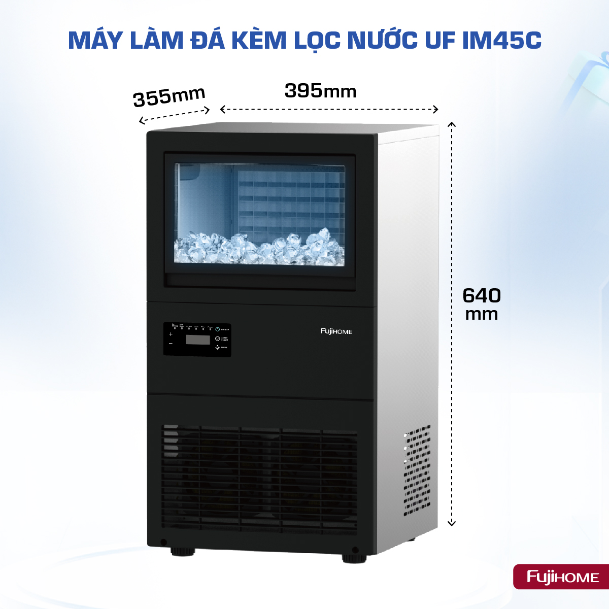 Máy làm đá thương mại kèm lọc nước UF IM45C_thumbnail_1