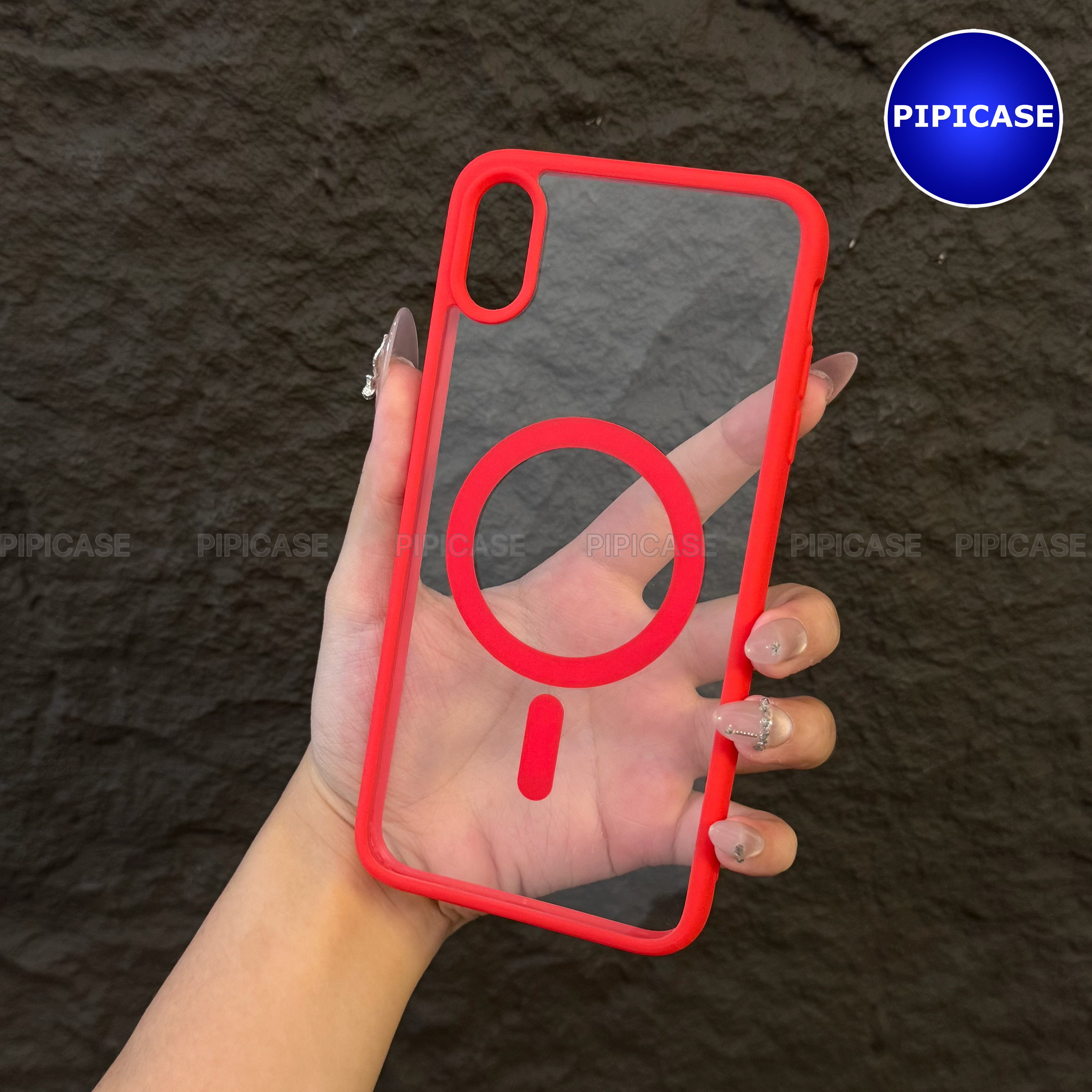 Ốp Lưng iPhone XS Max - Chic - Đỏ Tươi