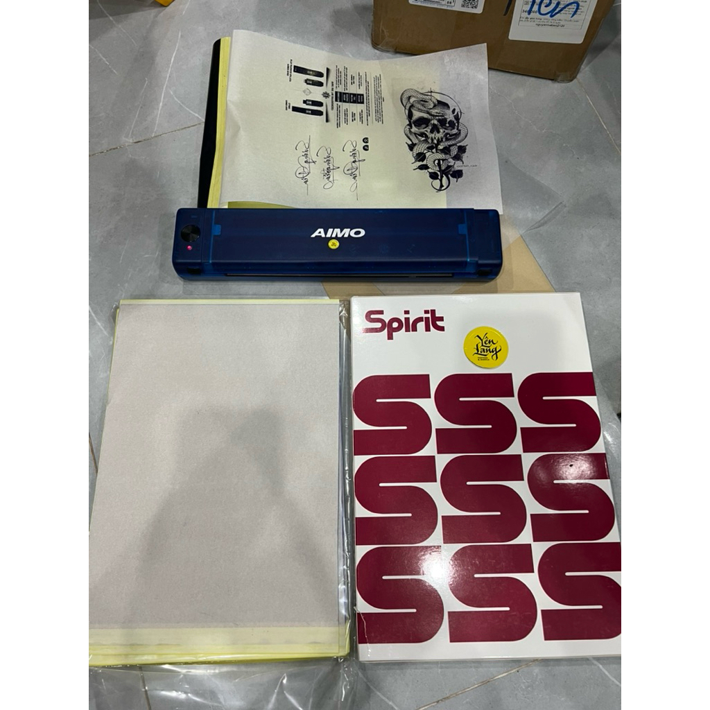 Giấy than SPIRIT ĐỎ (A4) - Giây than nhiệt 4 lớp - Lẻ tờ