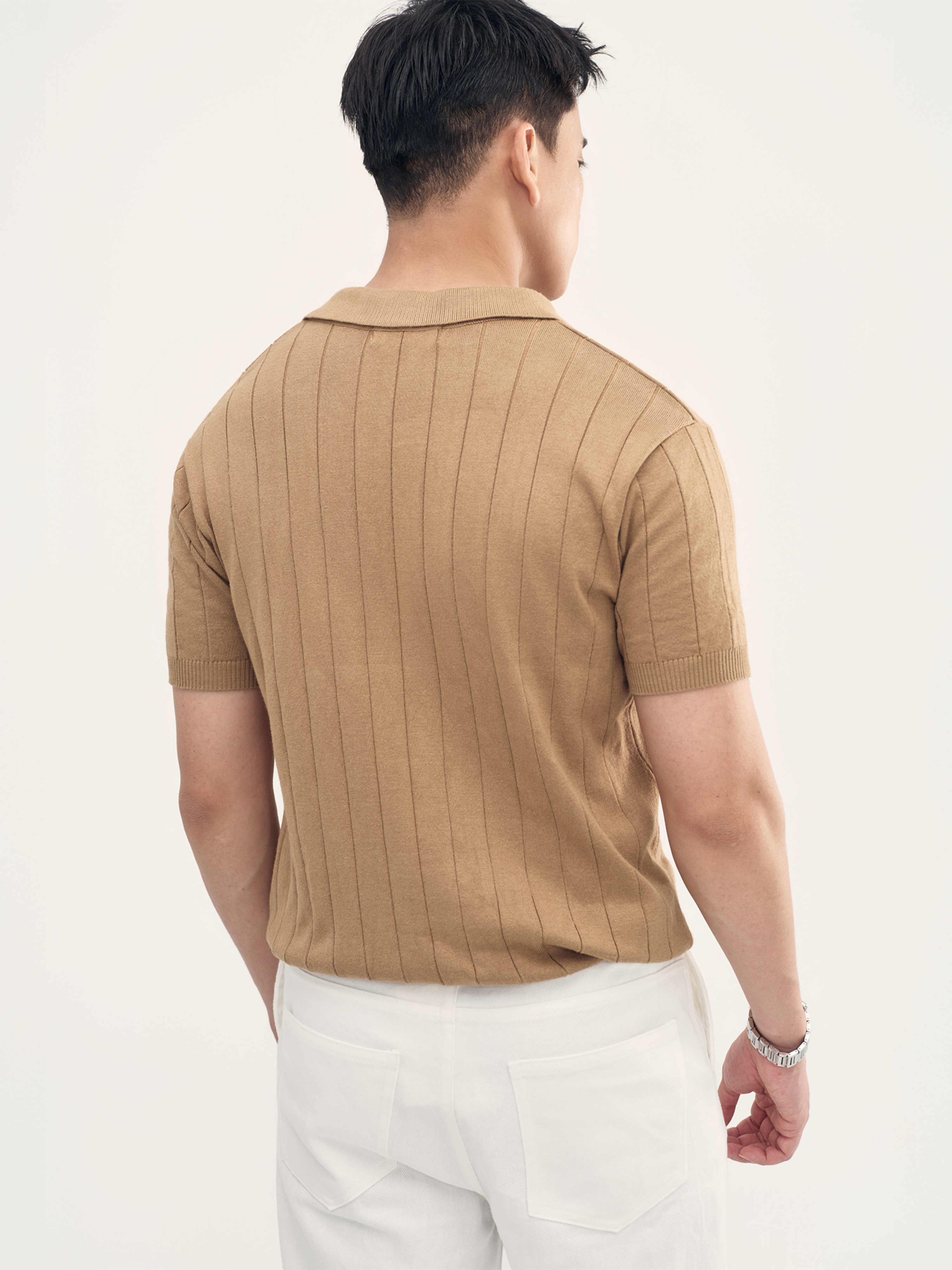 Áo Polo Dệt Kim Pure Sợi Viscose Form Regular_thumbnail_2