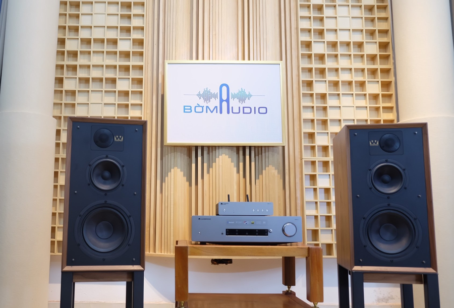Hình ảnh chụp thực tế Combo Amply Cambridge CXA81 + Cambridge Audio MXN10 + Loa Loa Wharfedale Linton Heritage 85th