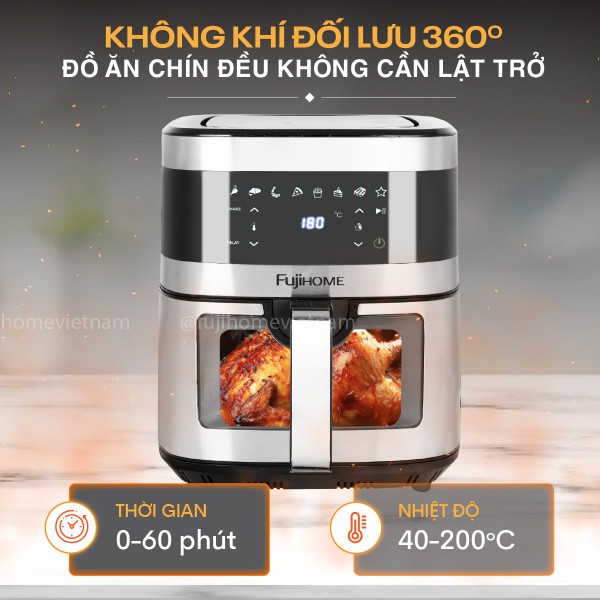 Nồi chiên không dầu Fujihome A10DG2 10Lít -  Dung tích 10L_thumbnail_1