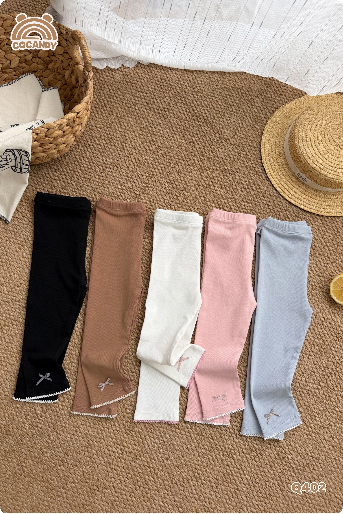 Quần dài legging XÁM NHẠT chỉ sóng nơ_thumbnail_4