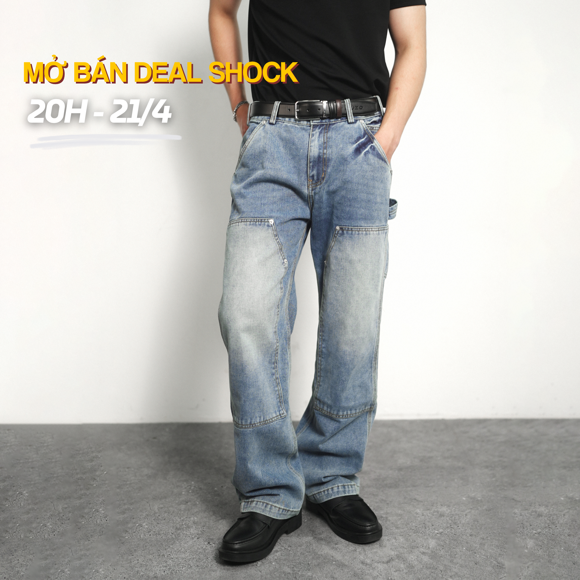 IMP NO.22 PANTS - Quần No.22 Jean Doubleknee Form suông