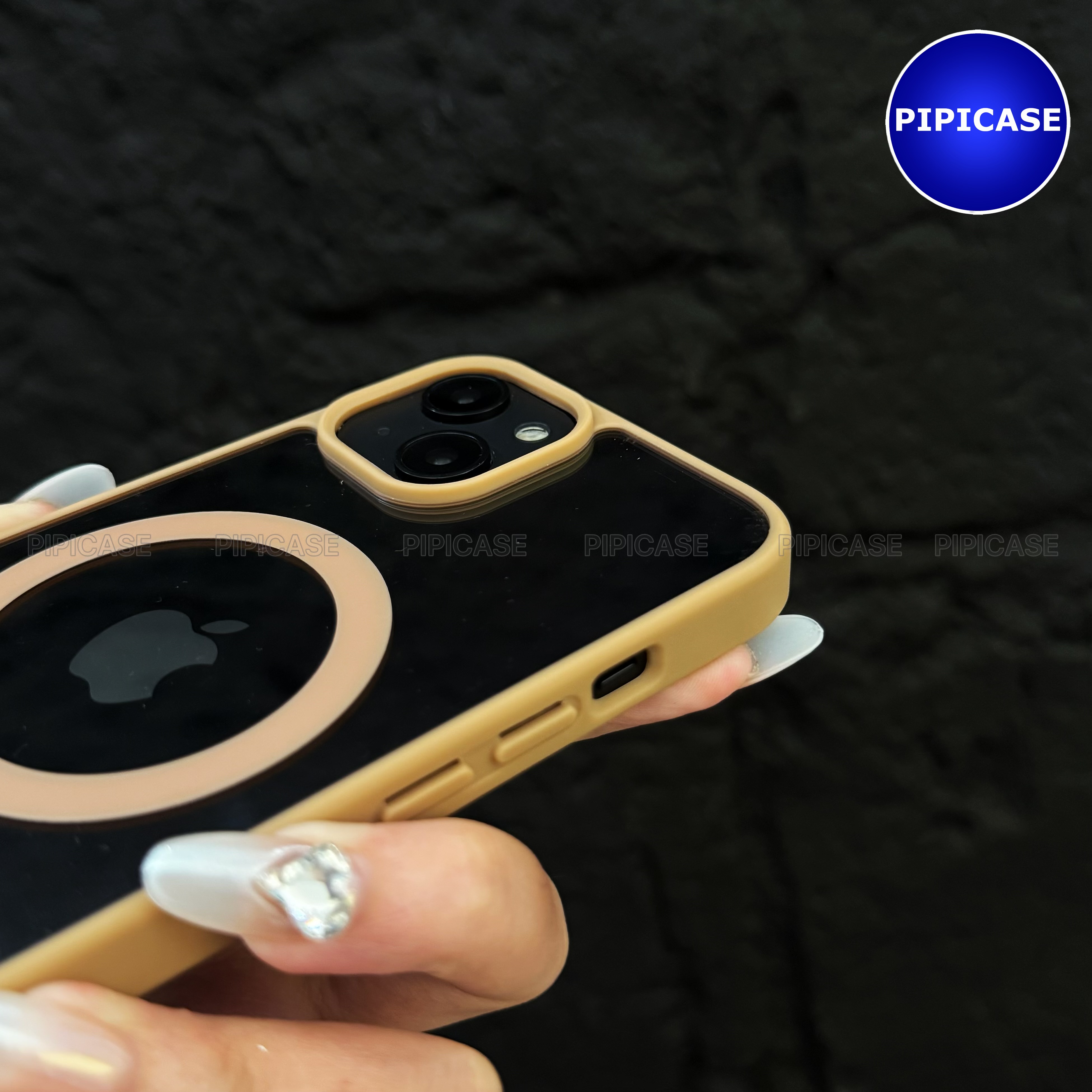 Ốp Lưng iPhone 15 Plus - Chic - Nâu Nhạt_thumbnail_16
