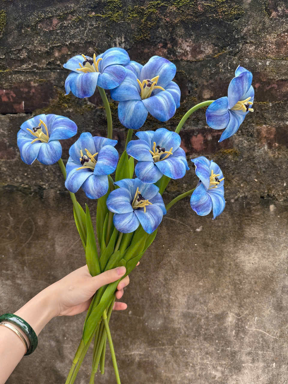 Hoa Tulip Nở Hoa Lụa Cao Cấp Trang Trí Không Gian Hiện Đại Bền Đẹp Không Cần Chăm Sóc_thumbnail_7