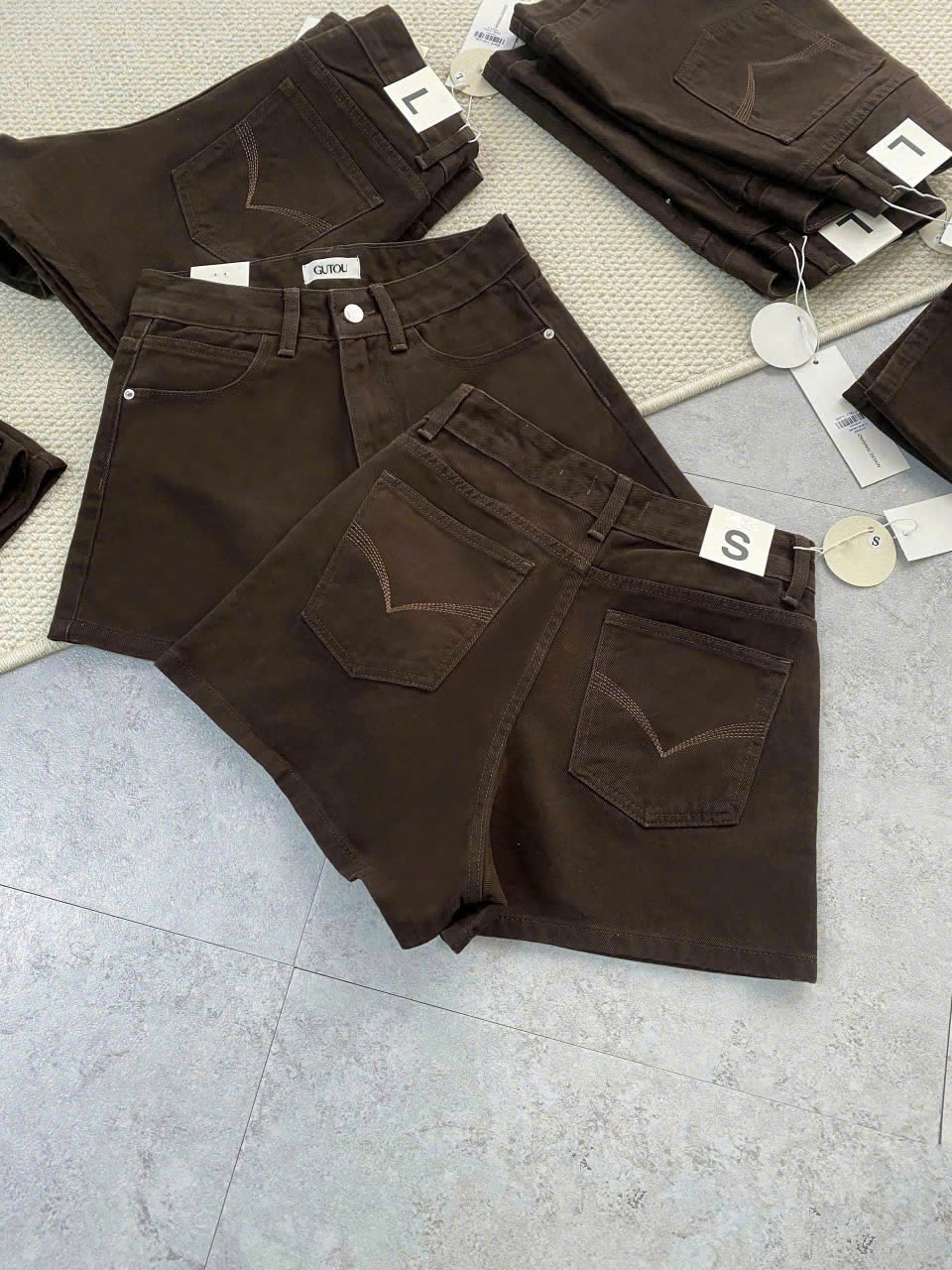 [ GUTOU ] Quần Short Jean Aeris Casual_thumbnail_6