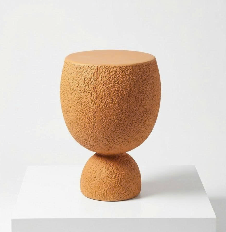 Bàn trang trí Greta Mid-Century Modern Table Màu Cam - Đá xi măng