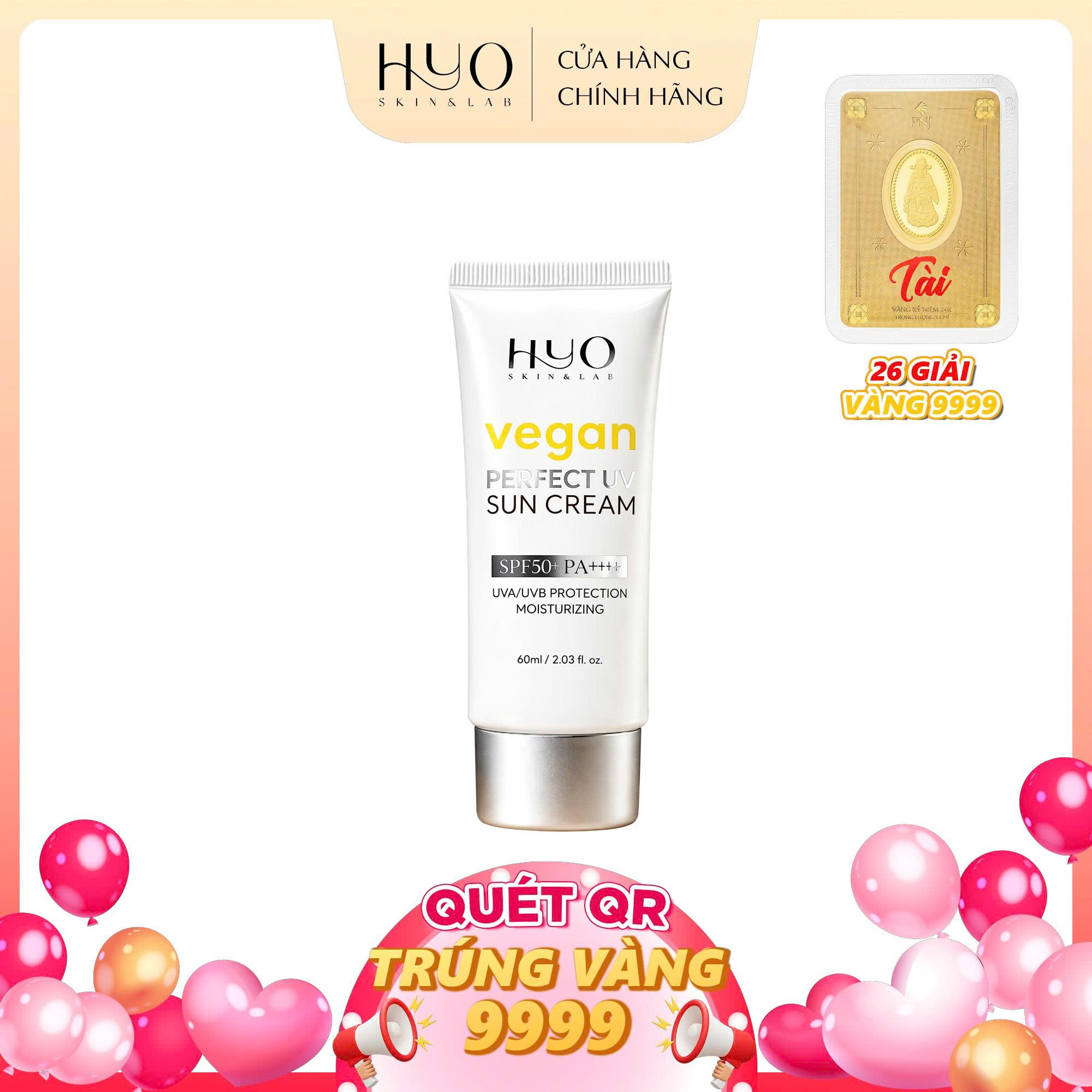 [A220] Kem chống nắng 60ml HYO SKIN & LAB VEGAN PERPECT UV SUN CREAM