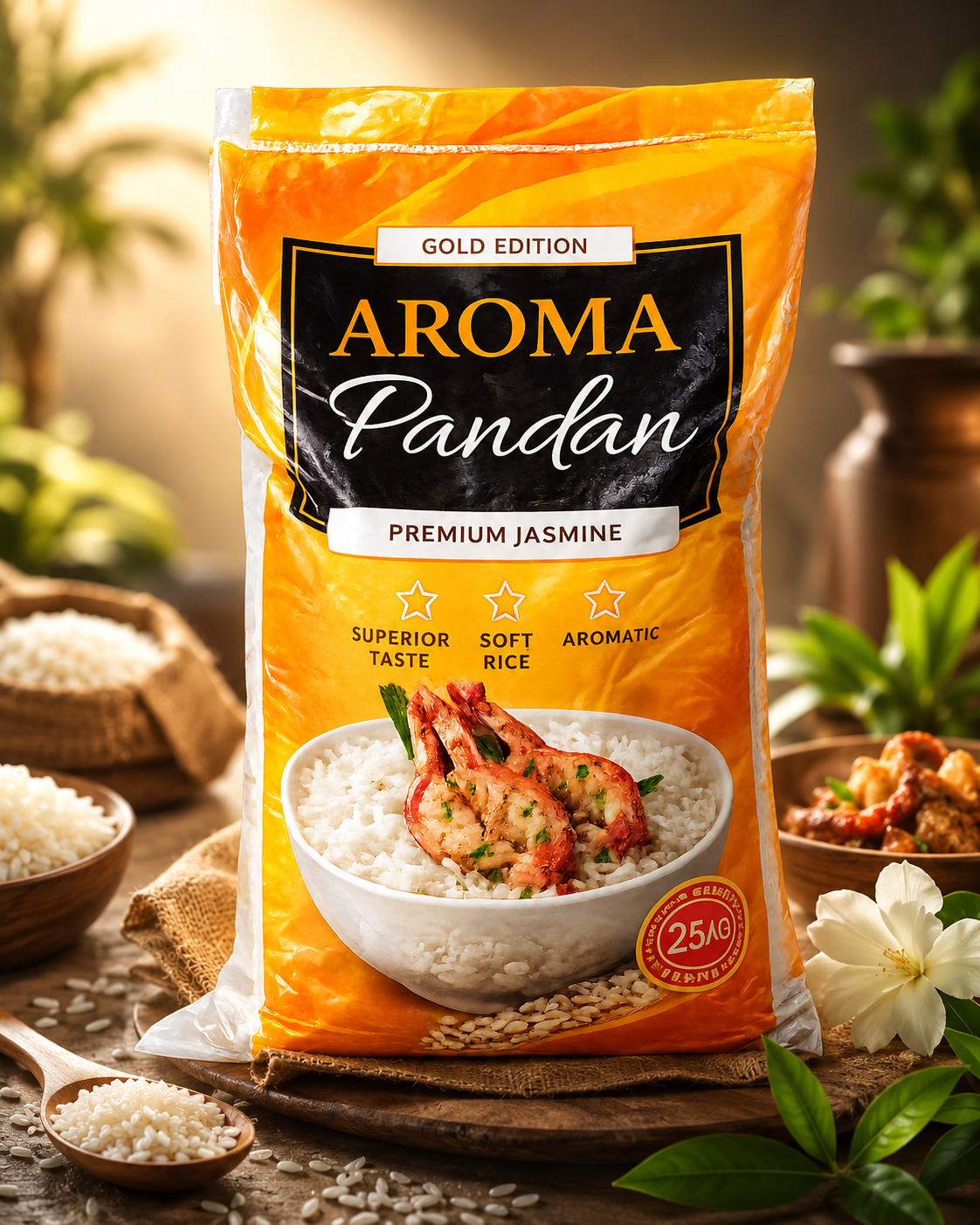 Aroma Pandan Rice 25KG
