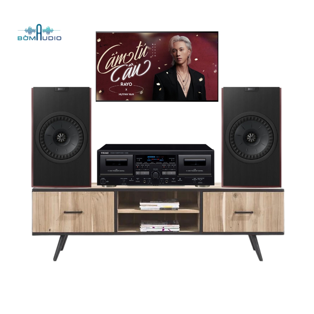 Combo Đầu Cassette TEAC W-1200 + Loa Bookshelf KEF CODA W – TK8_thumbnail_0