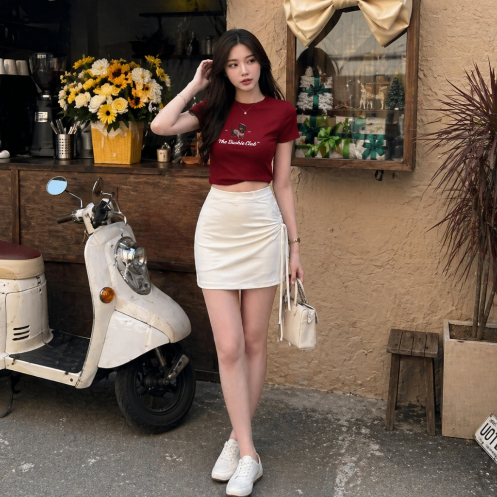 Áo Croptop hình chú chó đội mũ - Loza CR8580_thumbnail_1