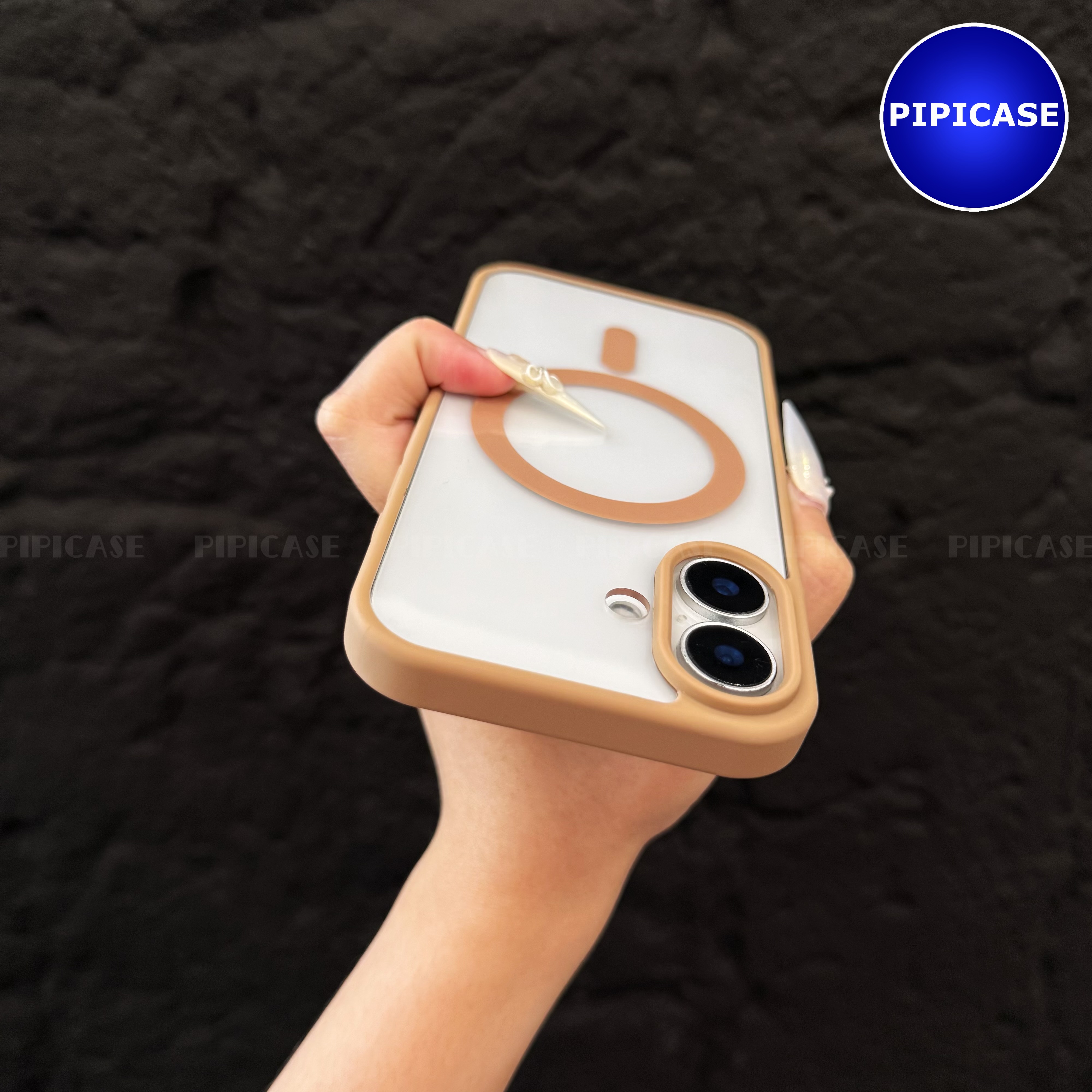 Ốp Lưng iPhone 16 Plus - Chic - Nâu Nhạt_thumbnail_8