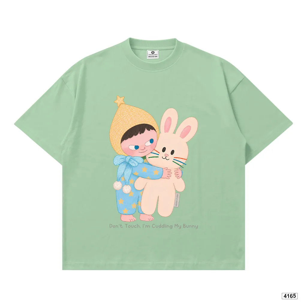 Áo thun nữ form boxy hoạt hình thỏ bông đáng yêu Miucho 4165_thumbnail_18