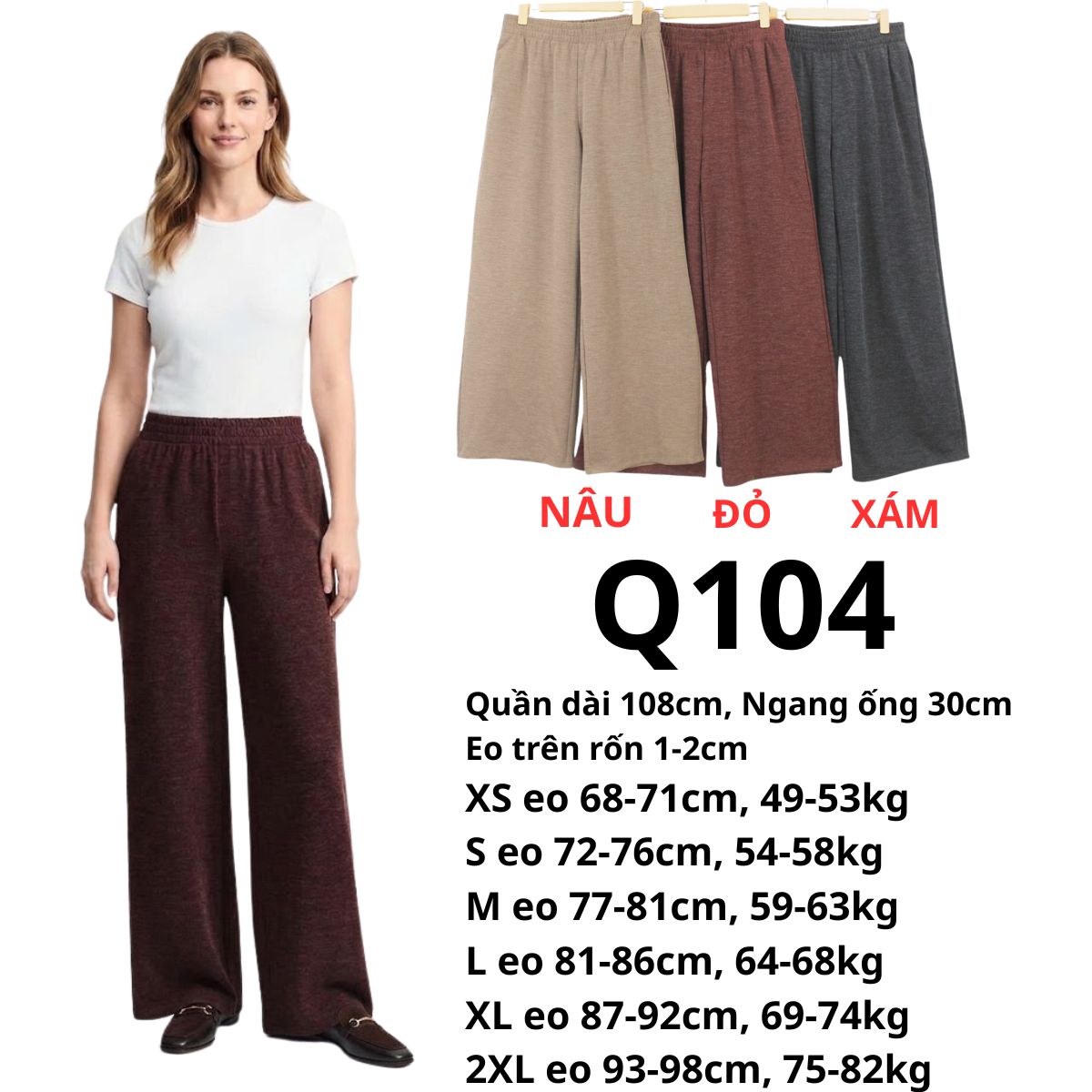 Q104 - Quần thun suông