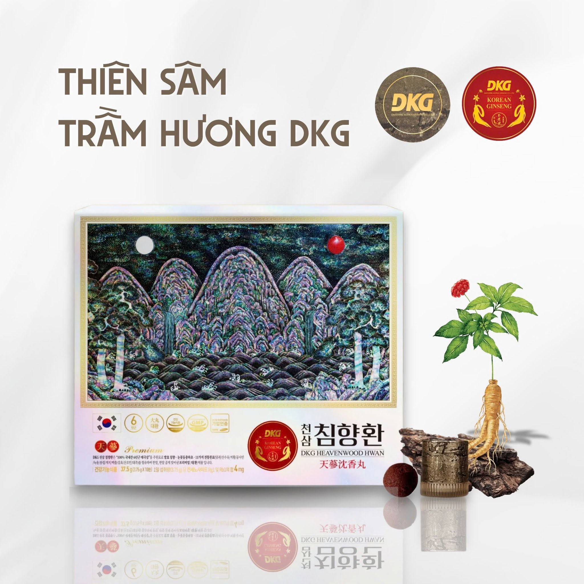 Viên Bổ não Thiên Sâm Trầm Hương Hàn Quốc DKG