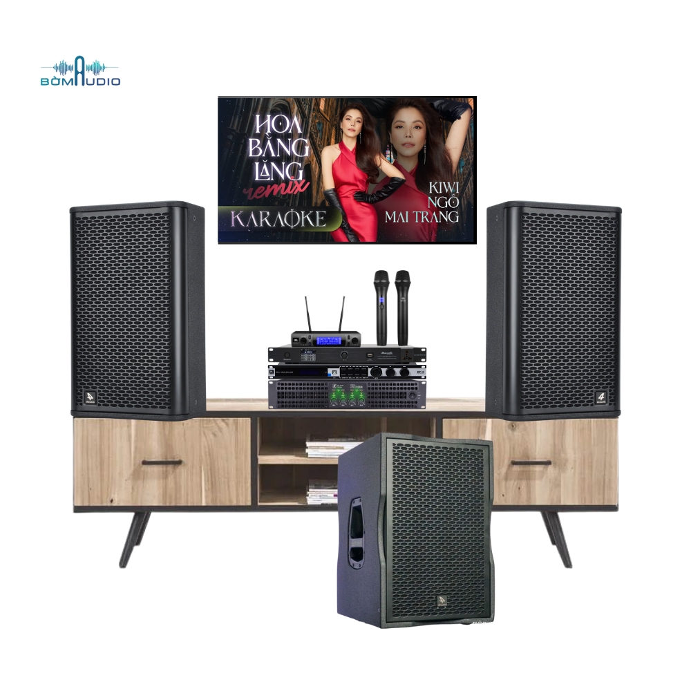 COMBO KARAOKE DB1  Vang Số JBL KX180A + Micro JBL VM300 + Cục Đẩy 4ACOUSTIC SQ3024 + Quản Lý Nguồn DBACOUSTIC SP10 PLUS + Loa Full 4ACOUSTIC PCS - X10 + Loa Sub 4ACOUSTIC 112BS_thumbnail_1