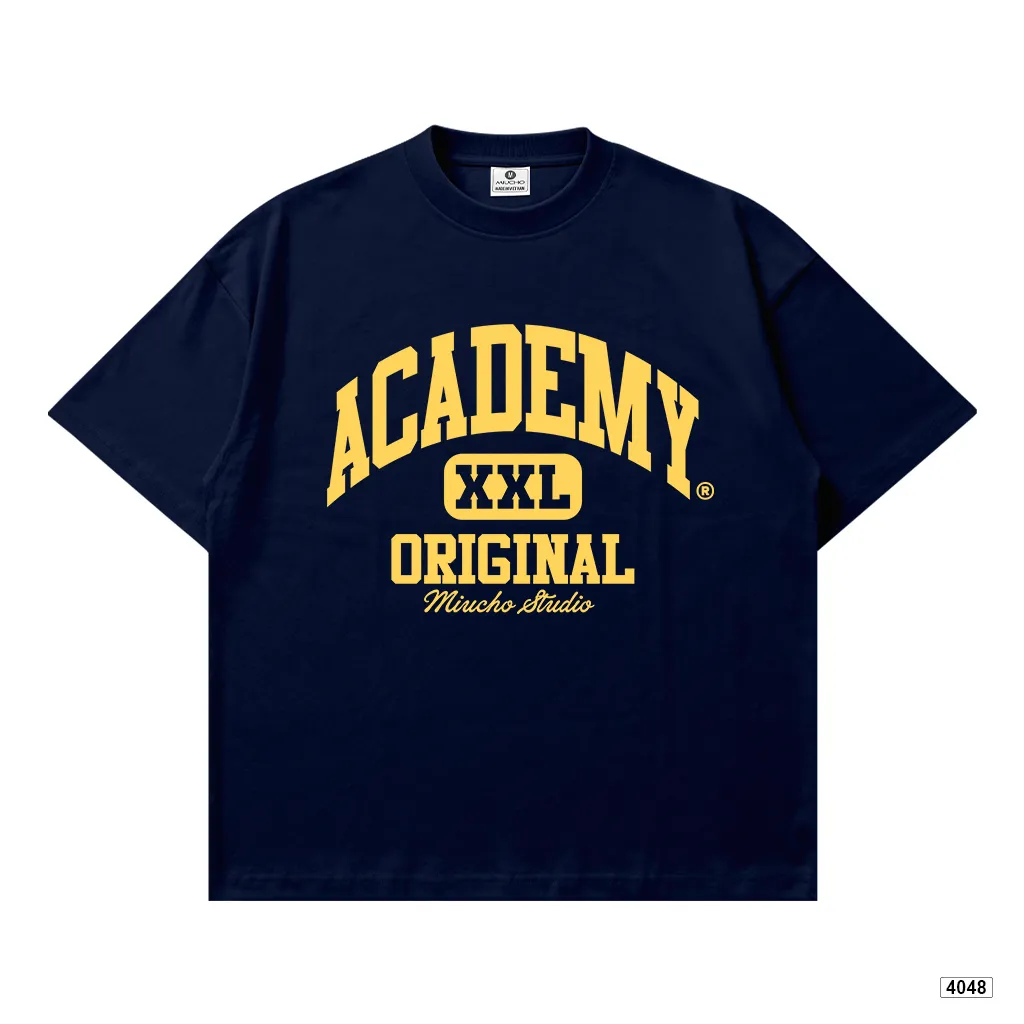 Áo thun boxy unisex dáng ngắn Academy Miucho 4048_thumbnail_15