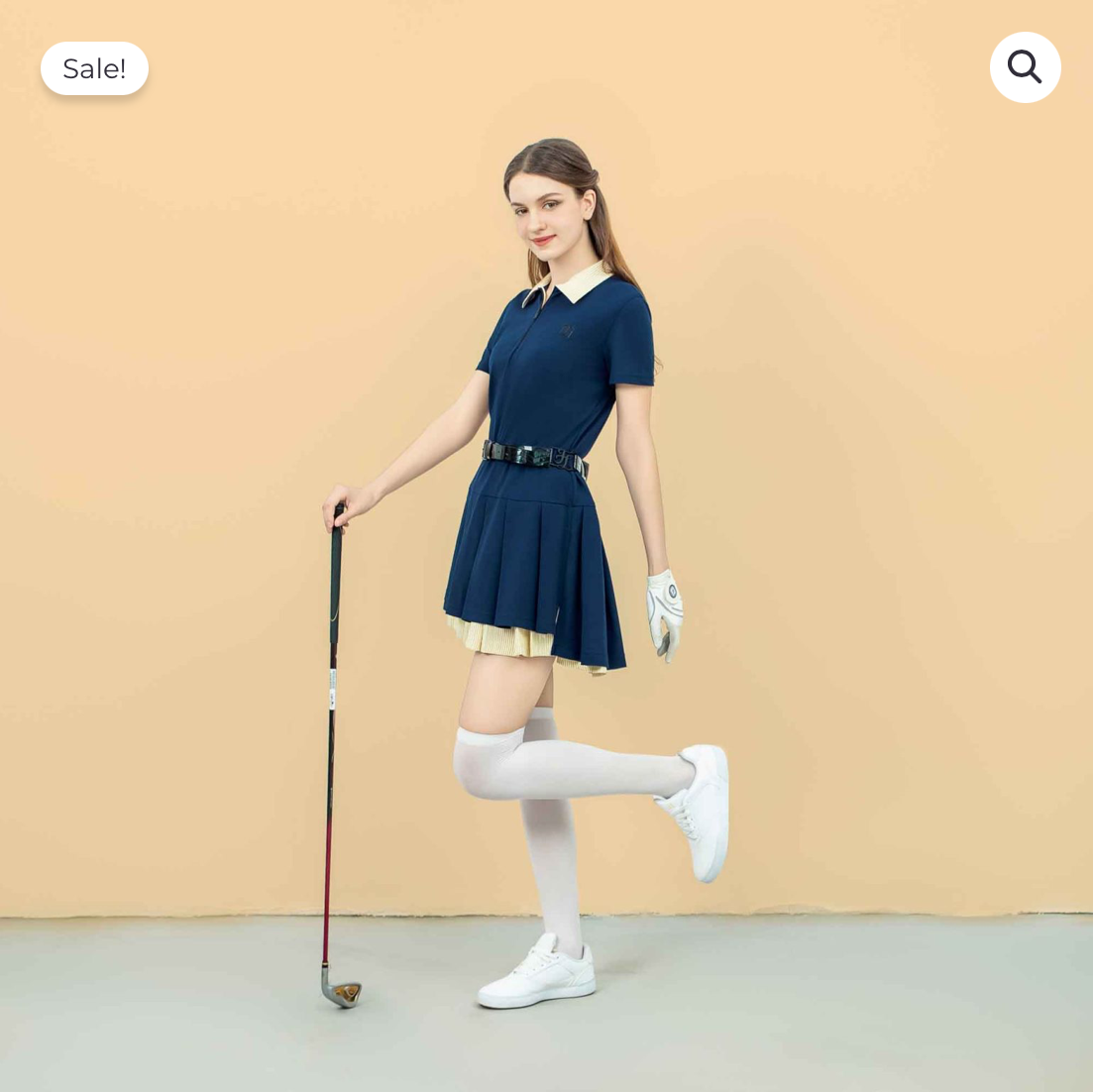 Đầm Polo phối cổ sọc vàng_thumbnail_1