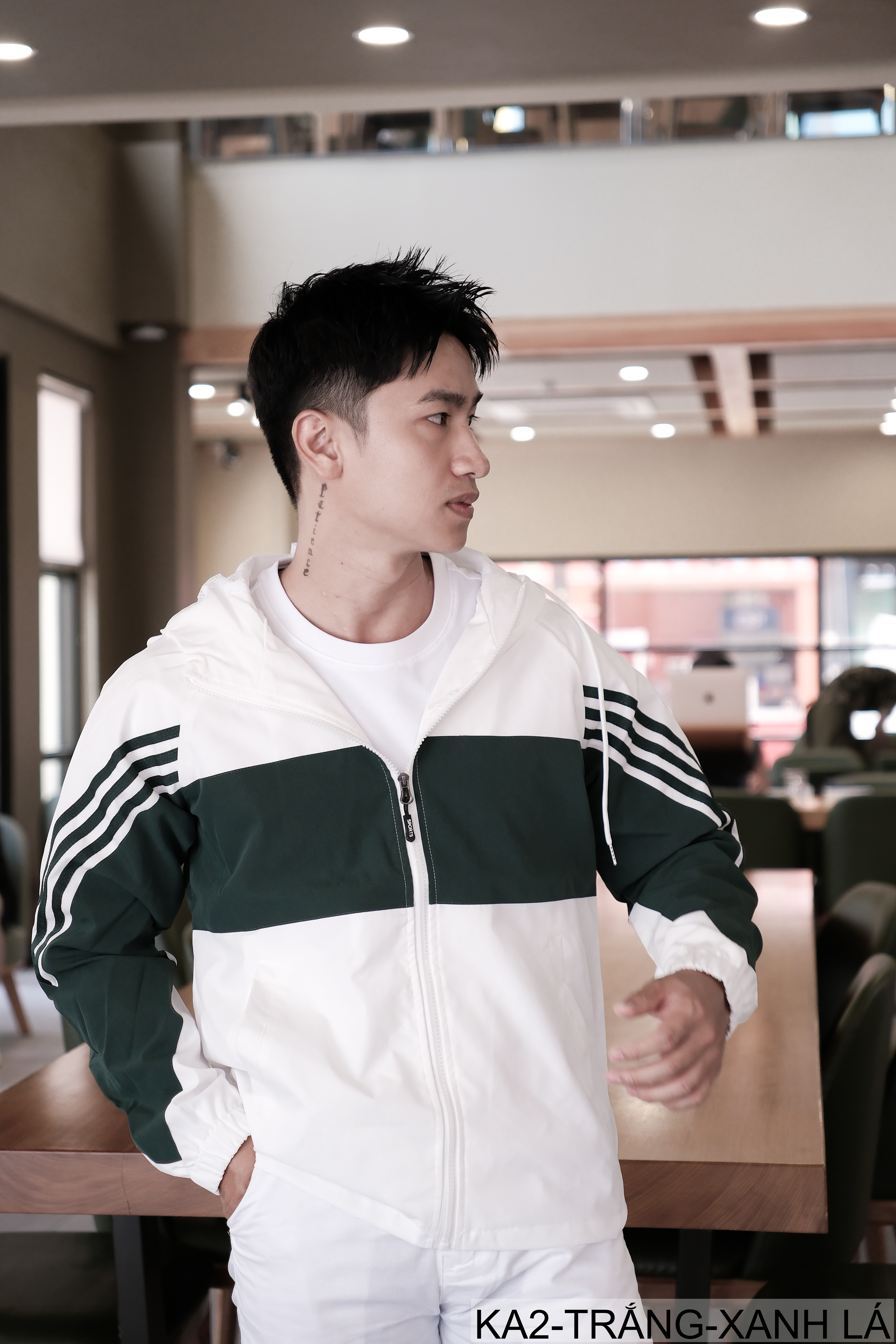 KA2 - Áo khoác nam phối màu thời trang, liền mũ, chống gió, phù hợp xuân thu_thumbnail_23