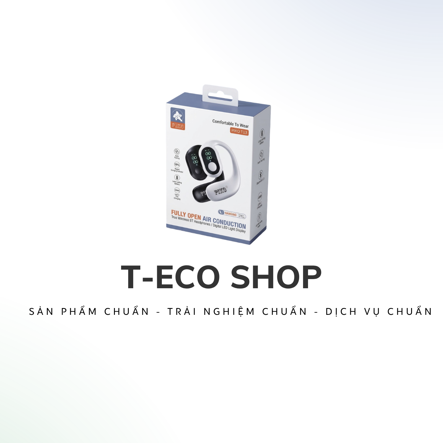 T-ECO SHOP | Tai Nghe Bluetooth Không Dây PIKO T13, Kết Nối Ổn Định, Thiết Kế Nhỏ Gọn._thumbnail_8