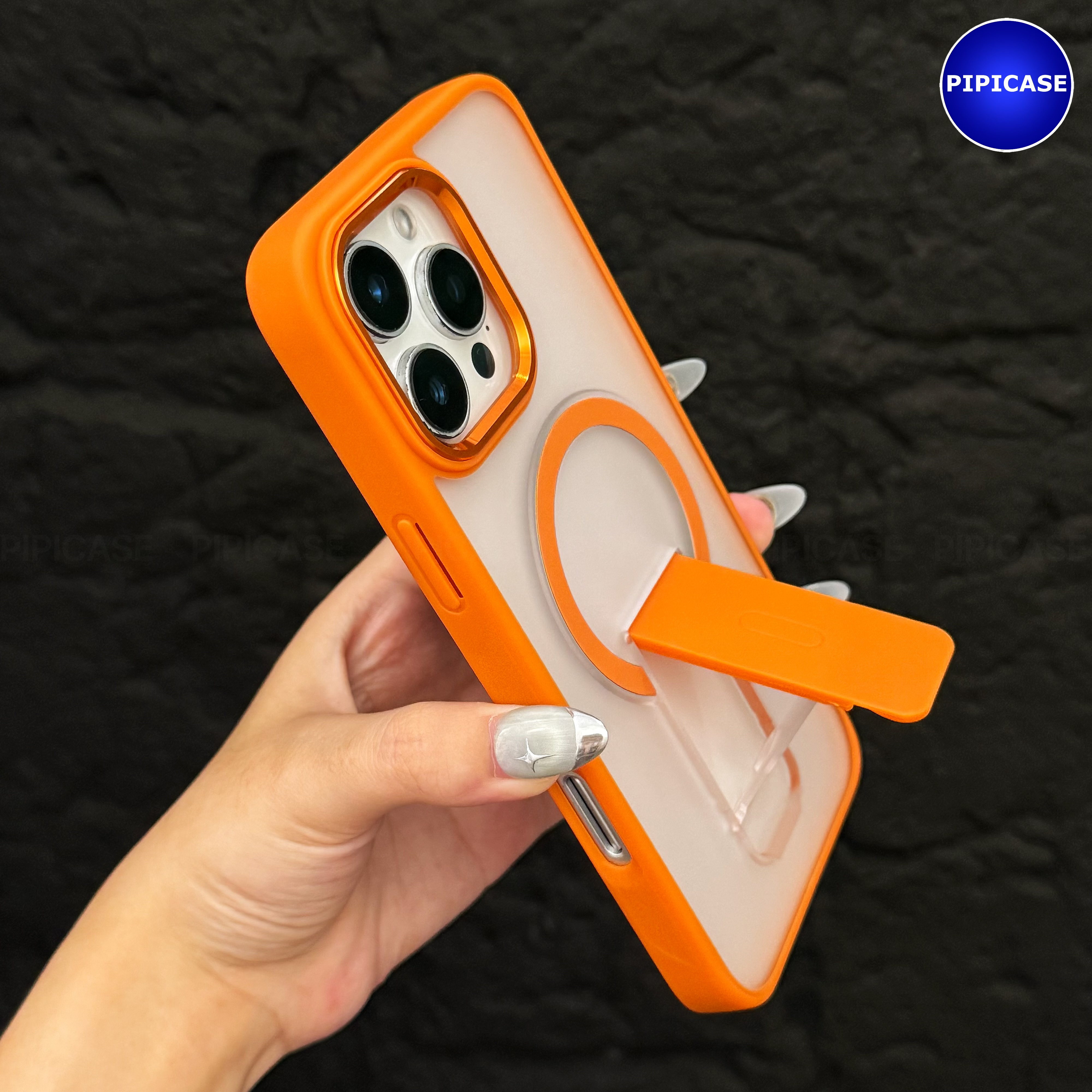 Ốp Lưng iPhone 16 Pro Max - Quin - Cam