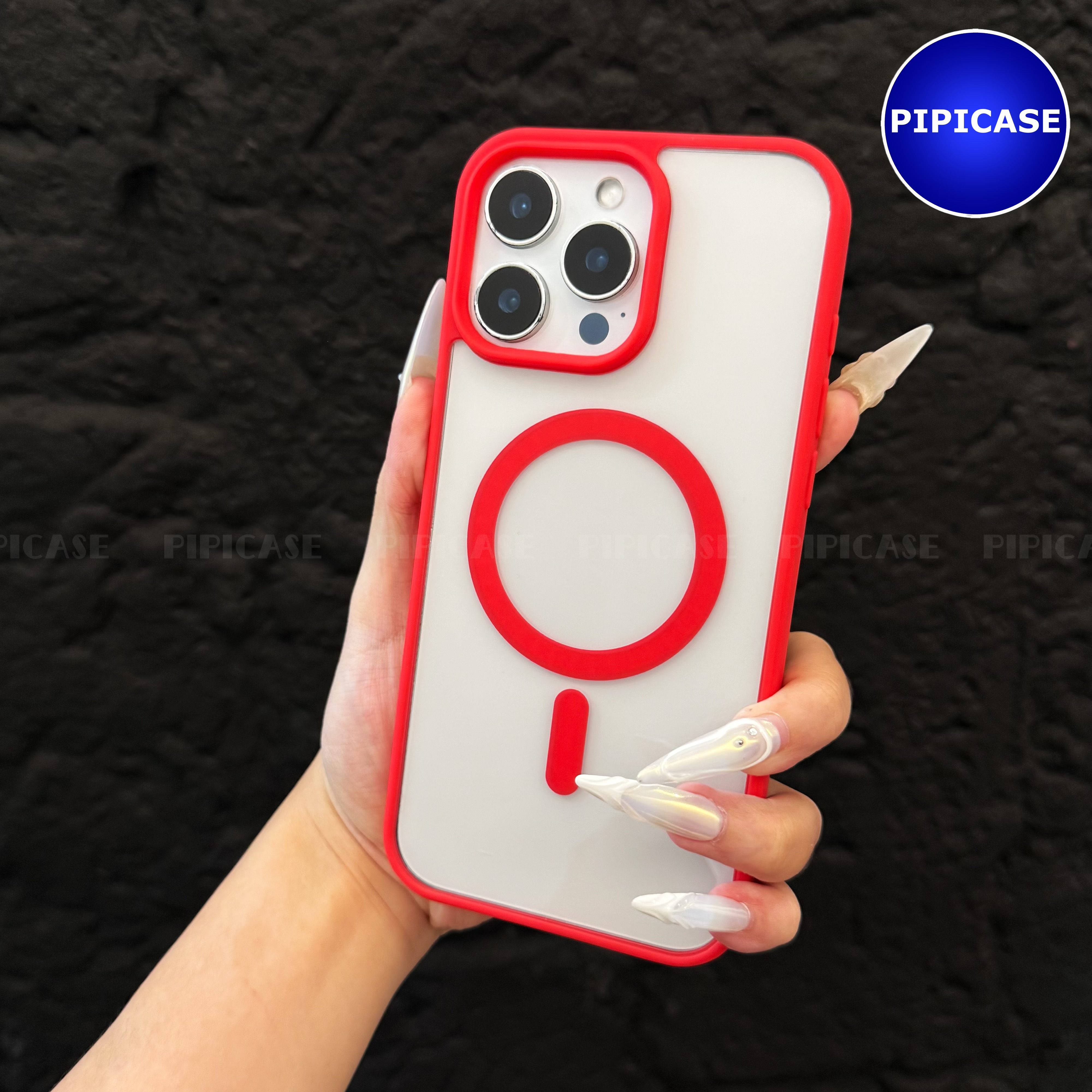 Ốp Lưng iPhone 16 Pro - Chic - Đỏ Tươi