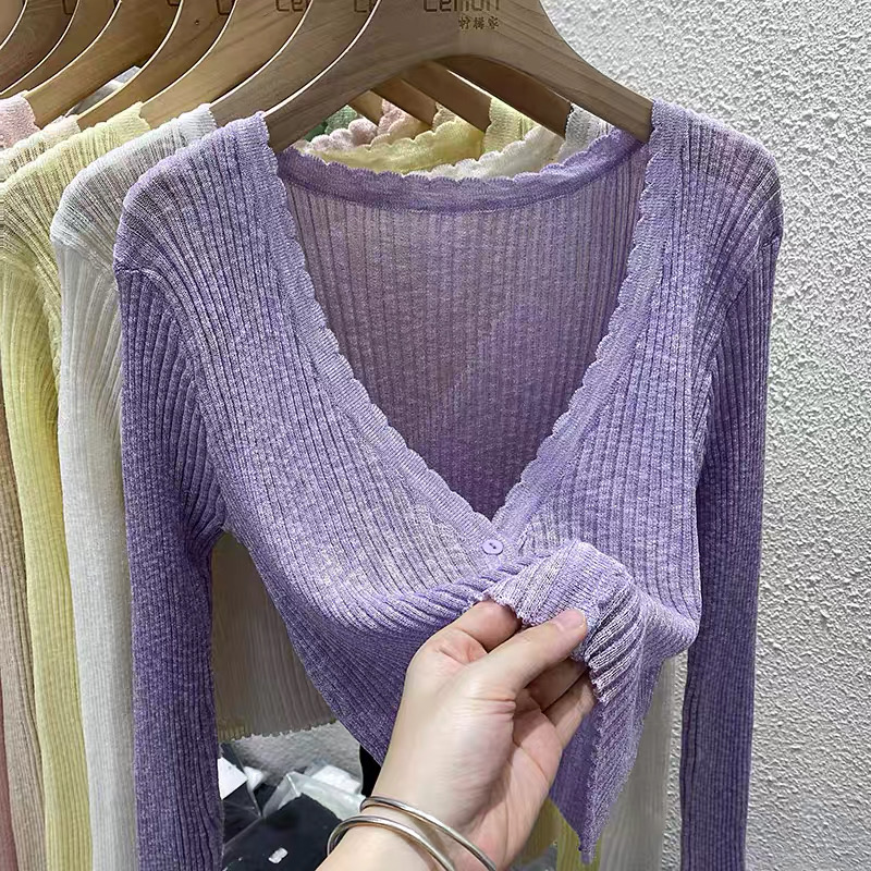 Lucas - Áo cardigan basic viền lượn nhiều màu dáng lửng_thumbnail_5