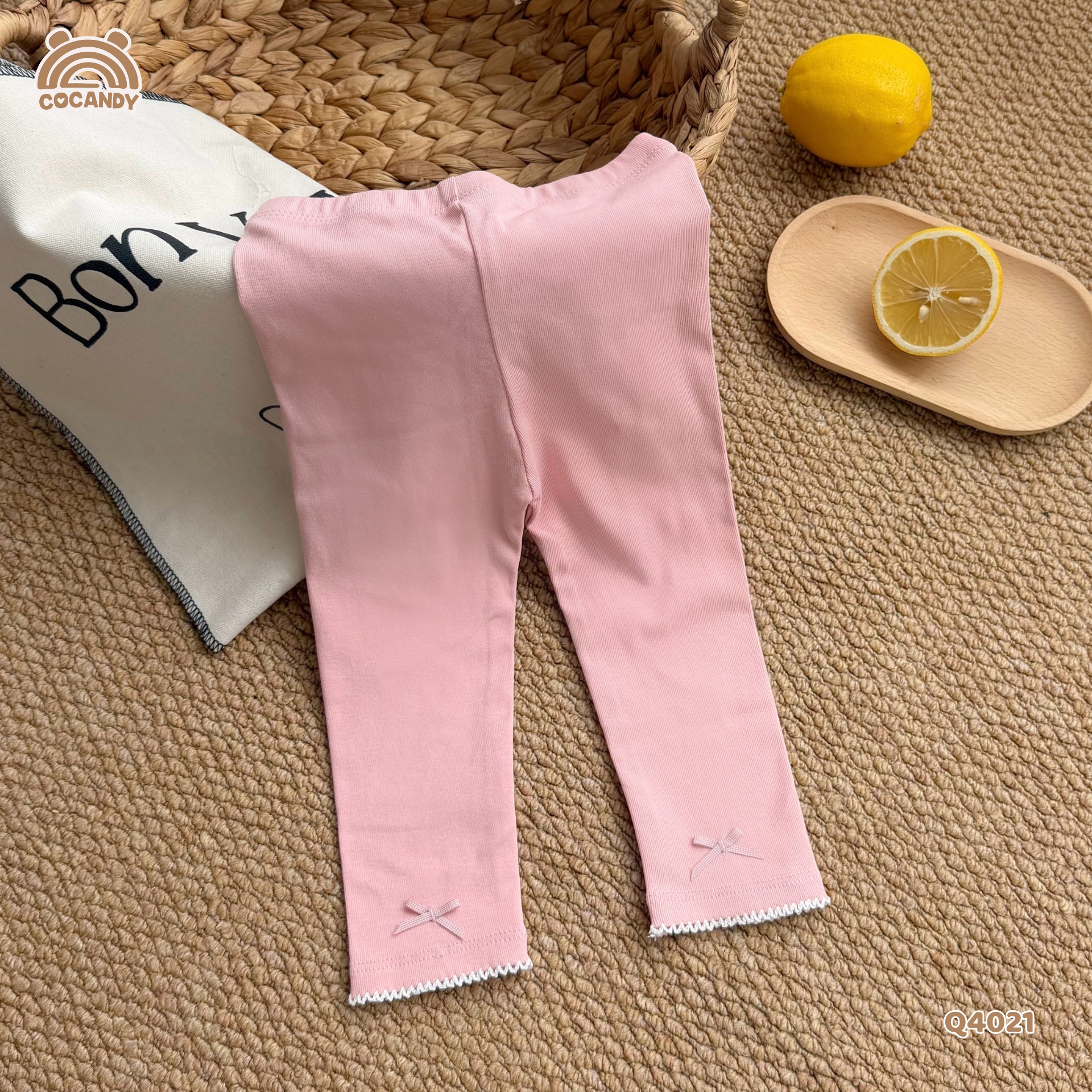 Quần dài legging HỒNG chỉ sóng nơ_thumbnail_0