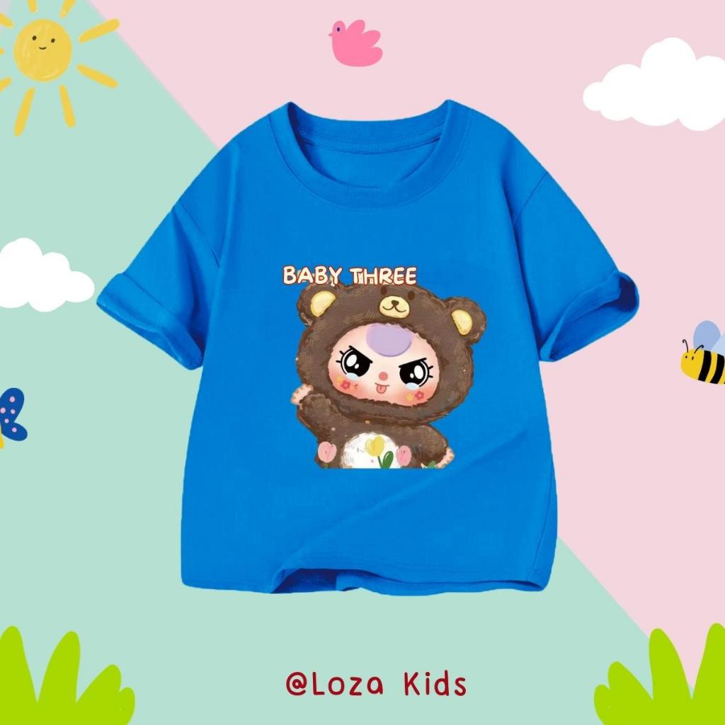 [XẢ KHO SIZE 130] Áo phông cho bé trai bé gái nhiều mẫu chất liệu thun cotton mềm mát size từ  22-26kg - Loza Kids XA006_thumbnail_16