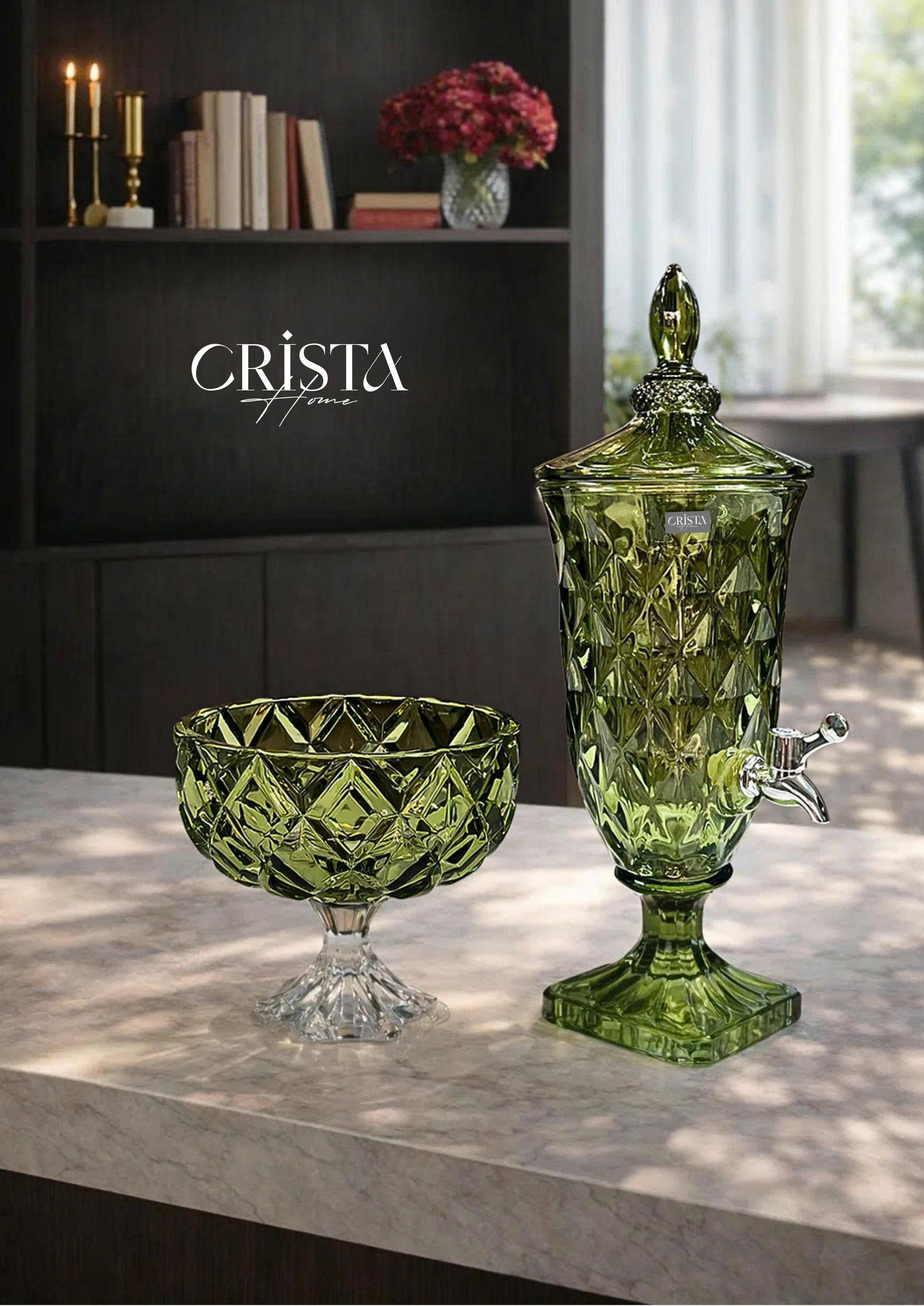 Bình thủy tinh vân kim cương có vòi 2L CRISTA HOME_thumbnail_11