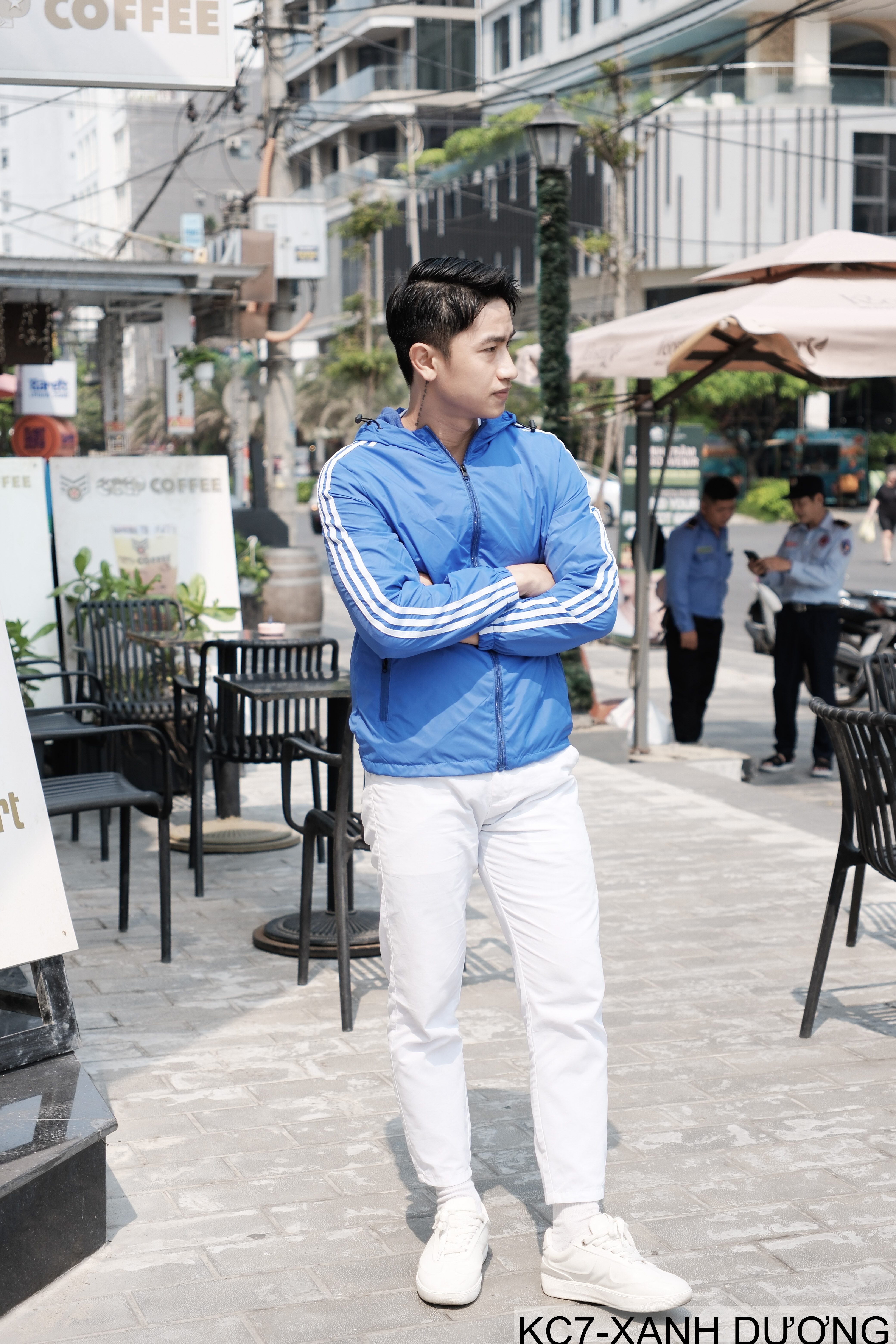 KC7 - Áo khoác nam thể thao oversize tay dài có mũ, chất liệu polyester thoáng mát, 3 màu xanh dương, đen, xanh đậm_thumbnail_26