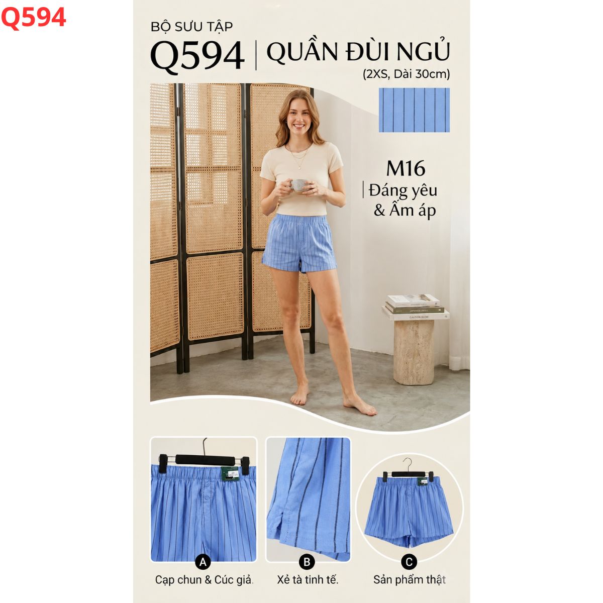 Q594- Quần đùi ngủ_thumbnail_1
