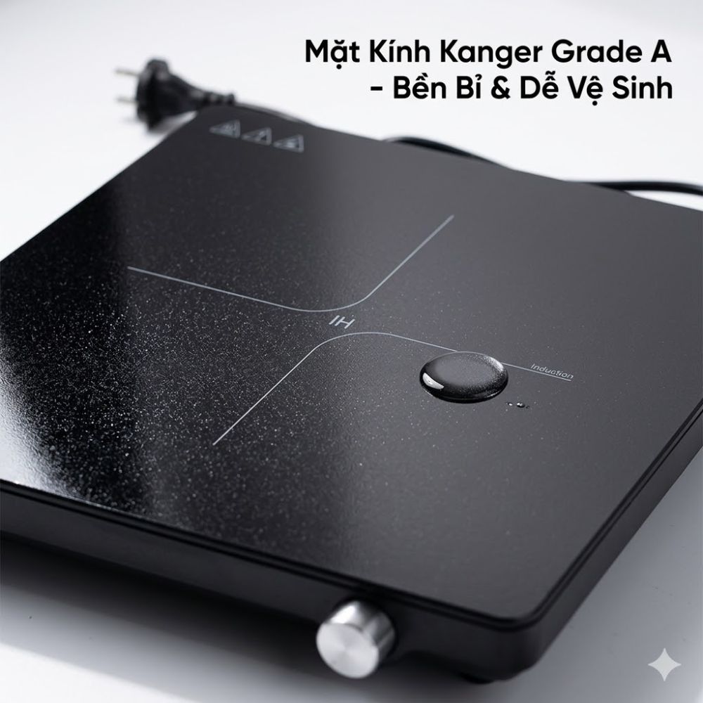 Bếp Từ Đơn Mishio MK448 Công Suất 2000W - Mặt Kính Kanger Hạng A_thumbnail_5