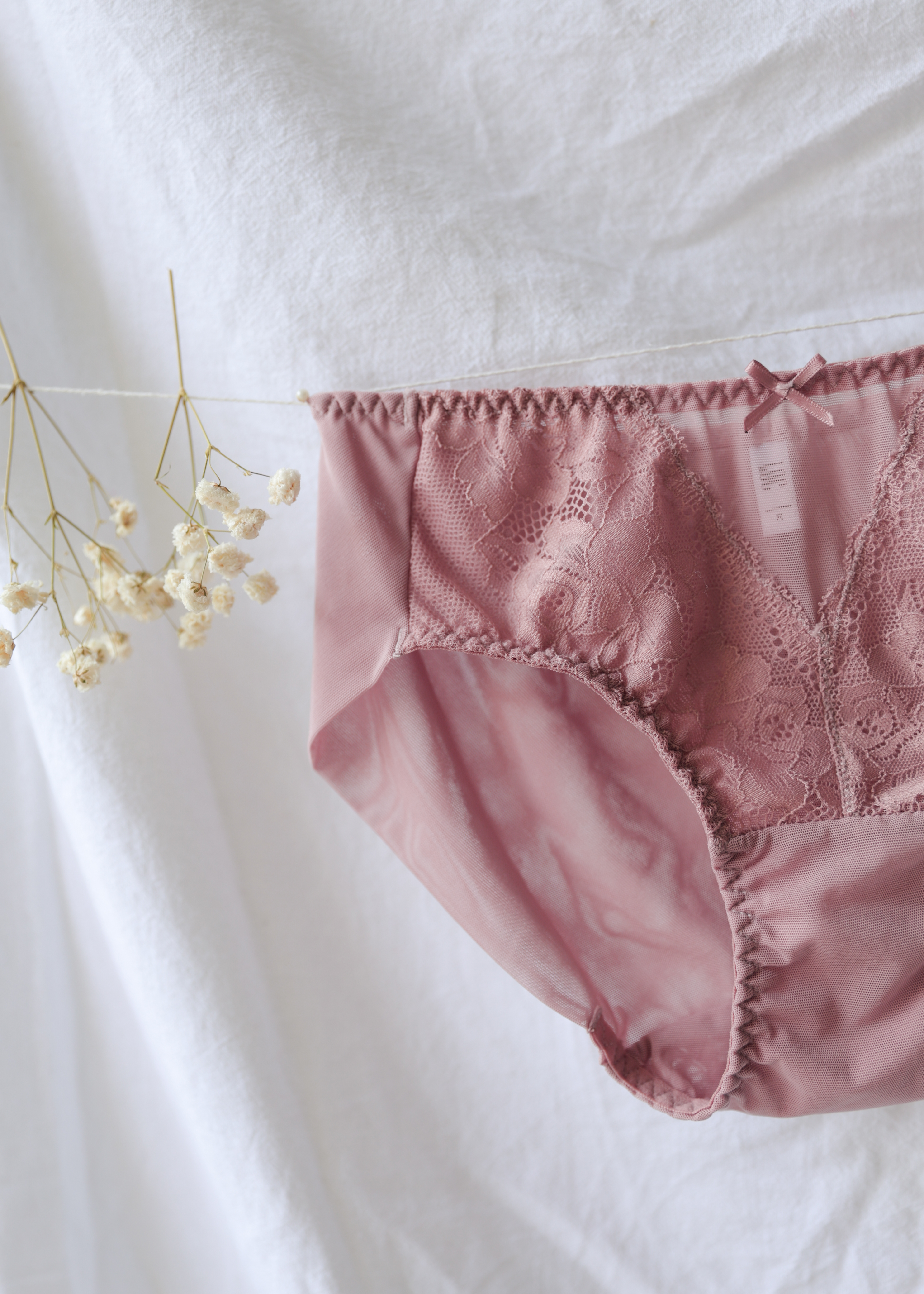 Quần Lót LOC PREMIUM Lưng Vừa Phối Ren Trà My