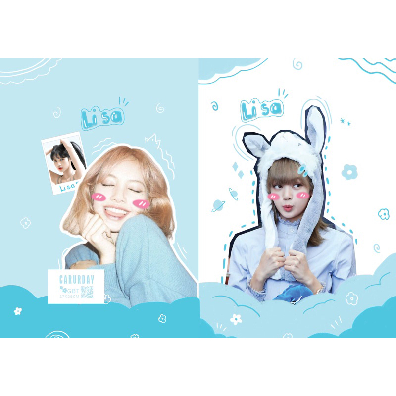 Giấy bao tập BLACKPINK (Jisoo, Jennie, Rosé, Lisa) - Giấy bóng dày chất lượng, hình in rõ nét, màu sắc tươi tắn_thumbnail_1