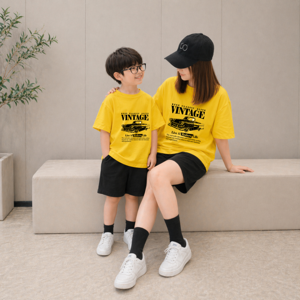 Bộ đồ cho mẹ và bé in nhiều hình đáng yêu -  Loza Kids B001_thumbnail_5