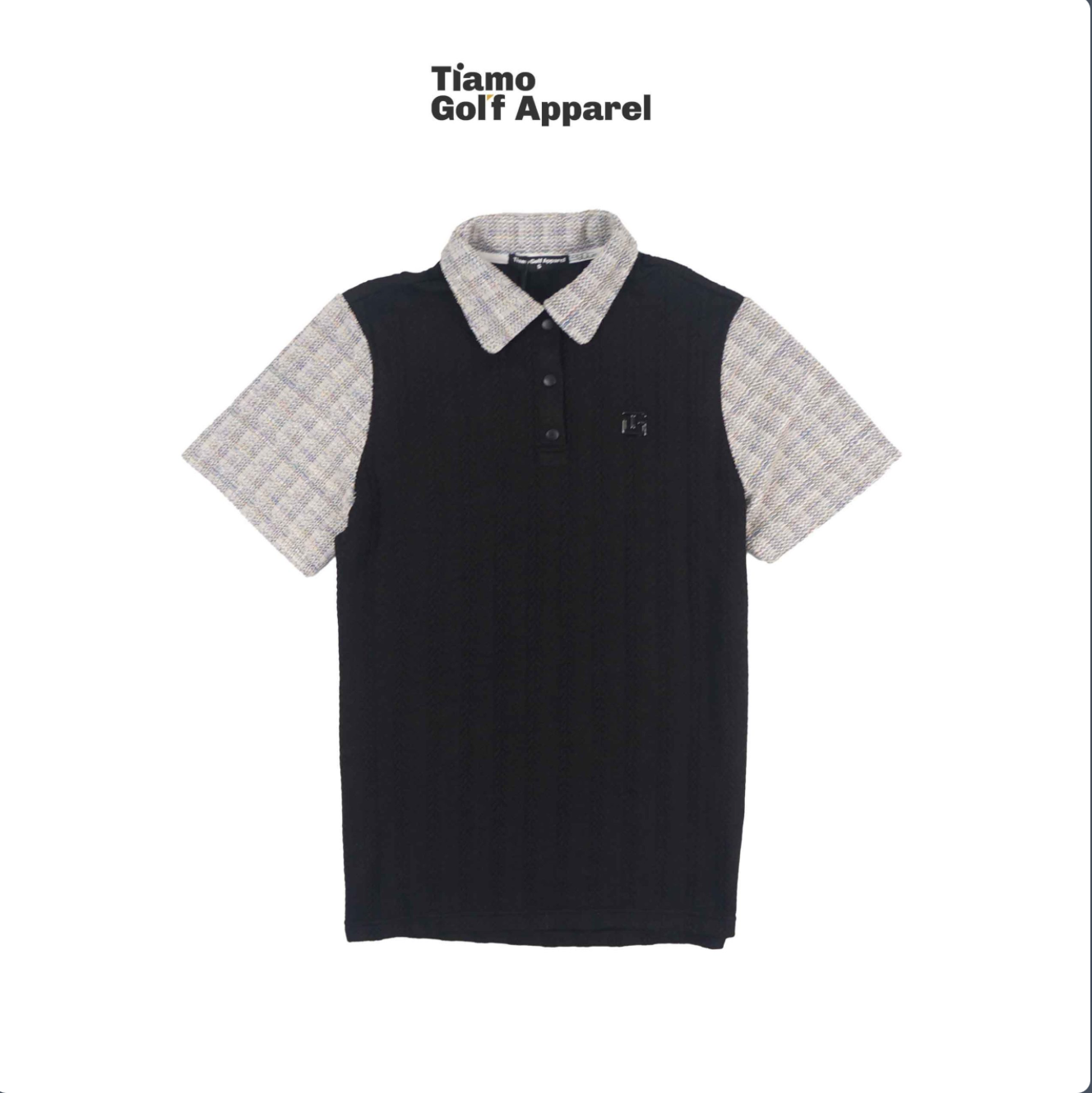 Áo polo phối cổ tweed - Nam_thumbnail_2
