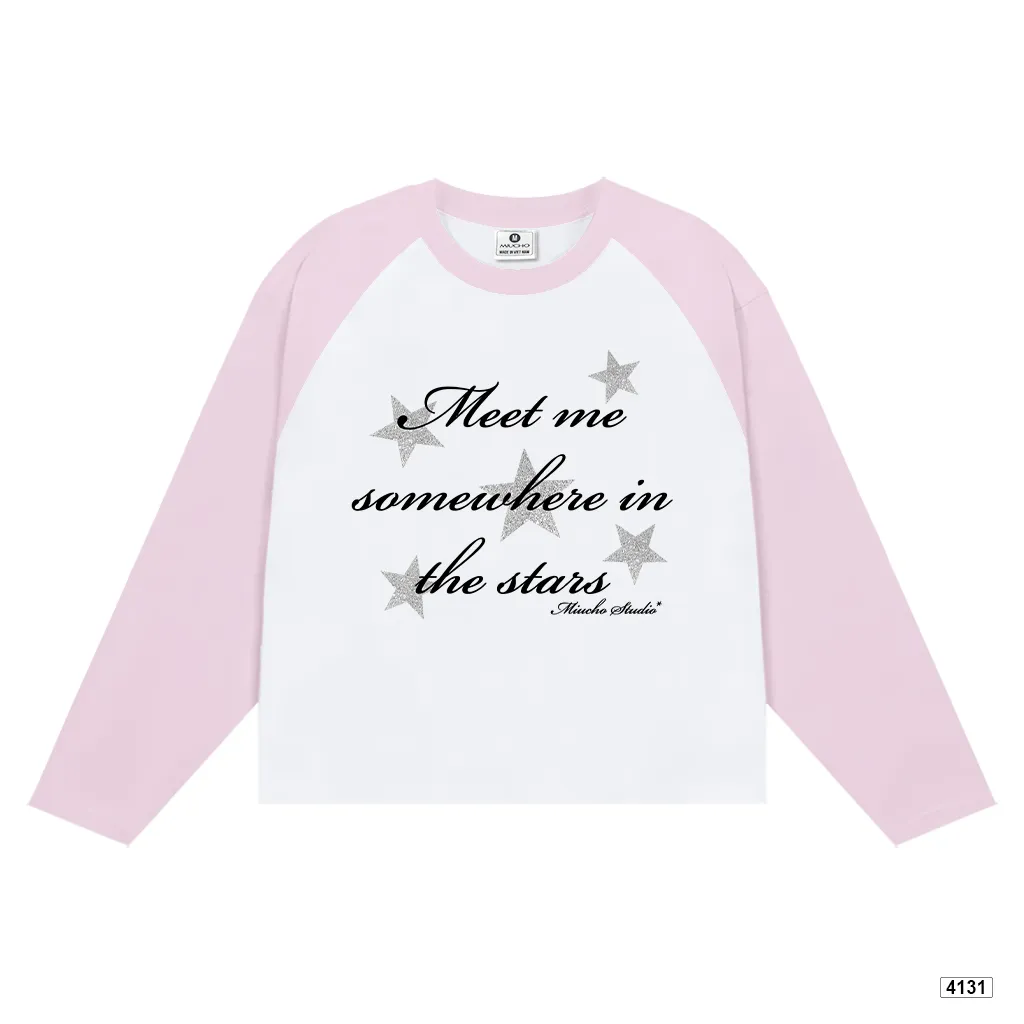 Áo thun tay dài form boxy phối raglan basic Miucho 4131_thumbnail_0