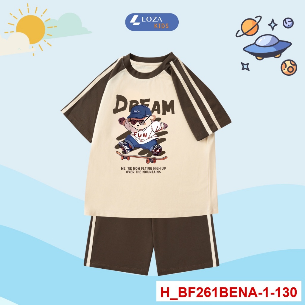 [XẢ KHO] Set bộ thun phối bé trai, bé gái lẻ size size từ 15-40kg - Loza Kids XABF01_thumbnail_49