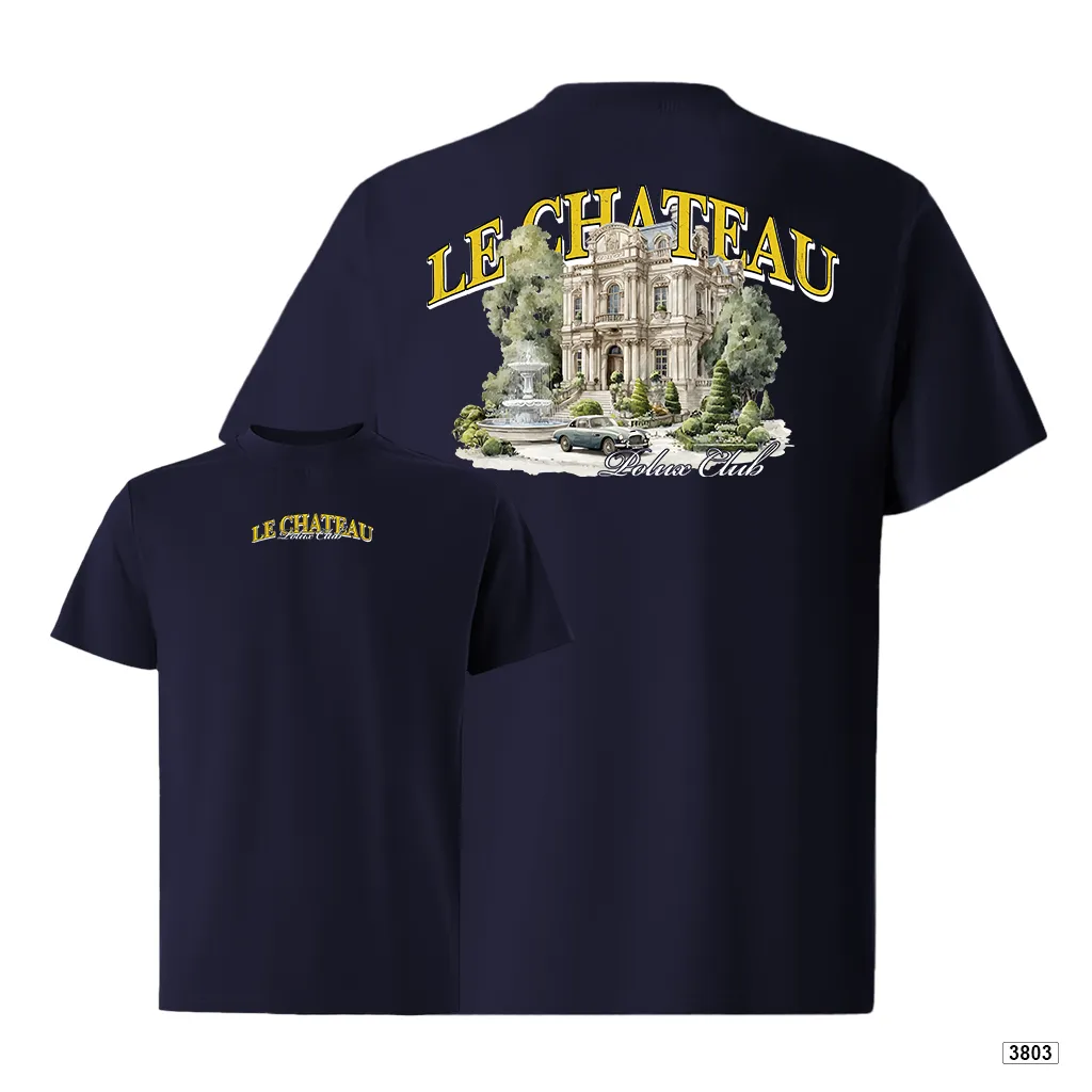 Áo thun nam form rộng Le Chateau kiến trúc phong cách cổ điển Polux 3803_thumbnail_14