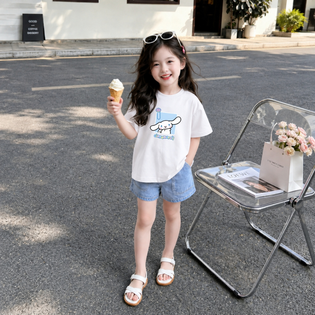 Áo thun trắng bé gái nhiều hình xinh -  Loza Kids - AT067_thumbnail_4