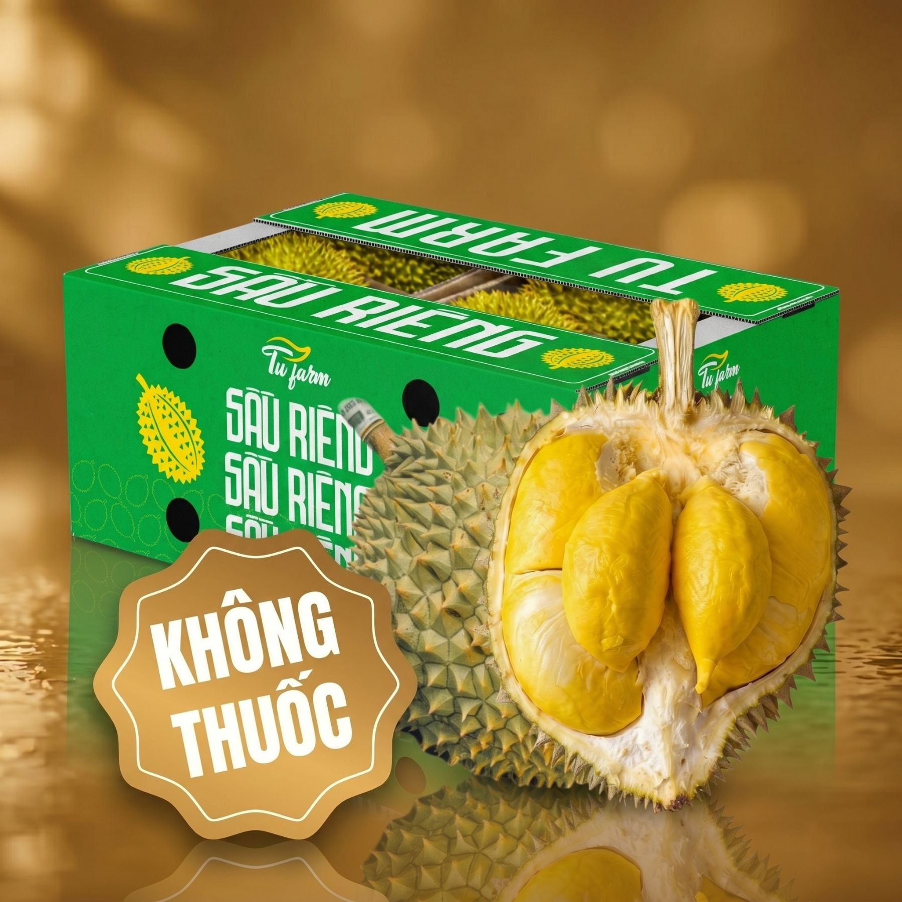 Trái - Sầu Riêng Óc Khỉ - Khui sầu