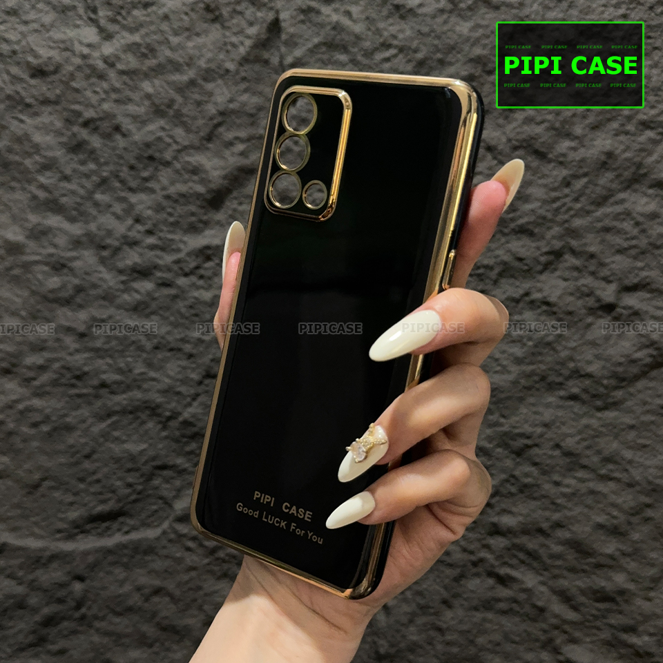 Ốp Lưng Oppo A74 4G - Royal - Đen