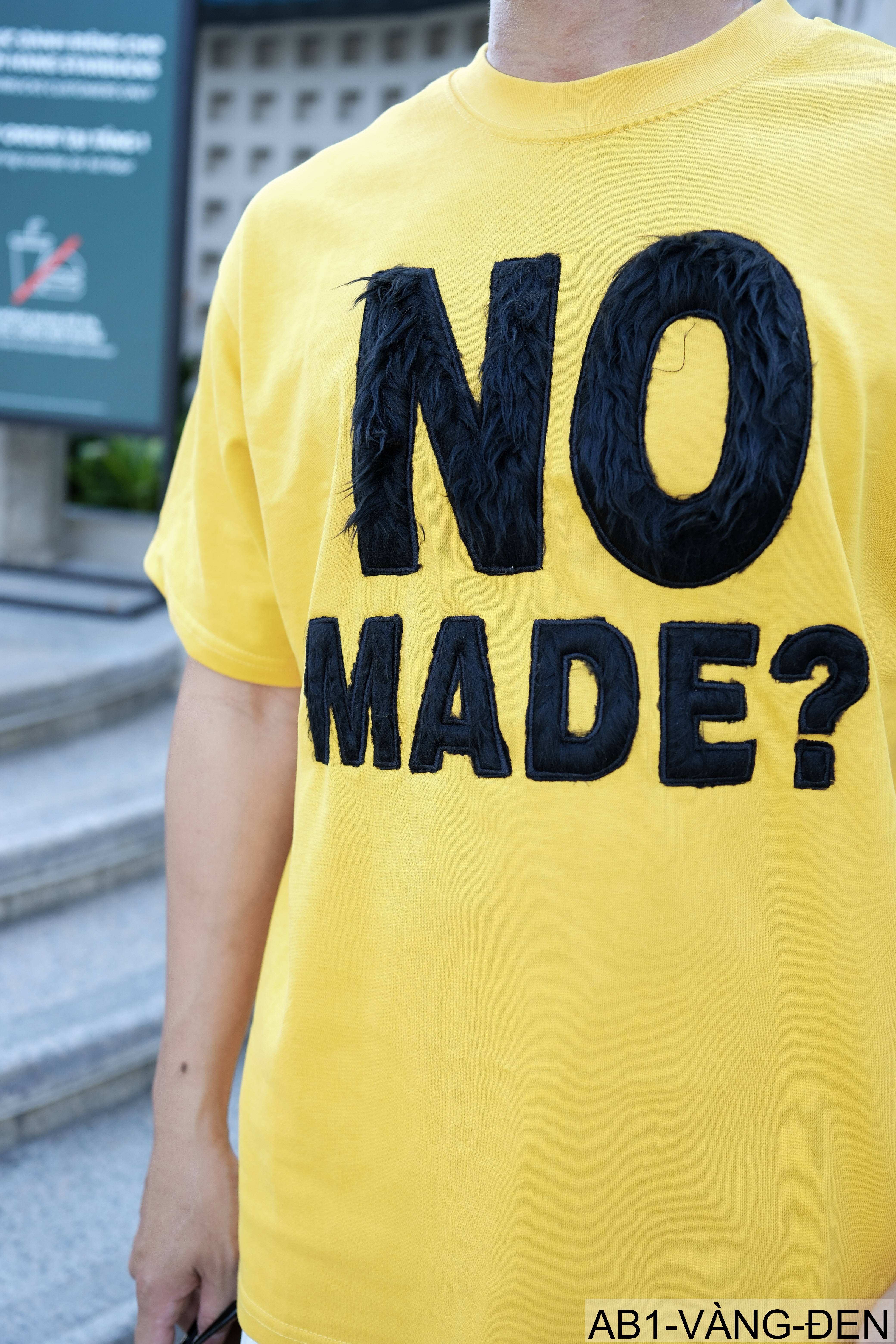 AB1 - Áo phông nam nữ unisex cổ tròn tay ngắn họa tiết NO MADE? phong cách streetwear mùa hè_thumbnail_25