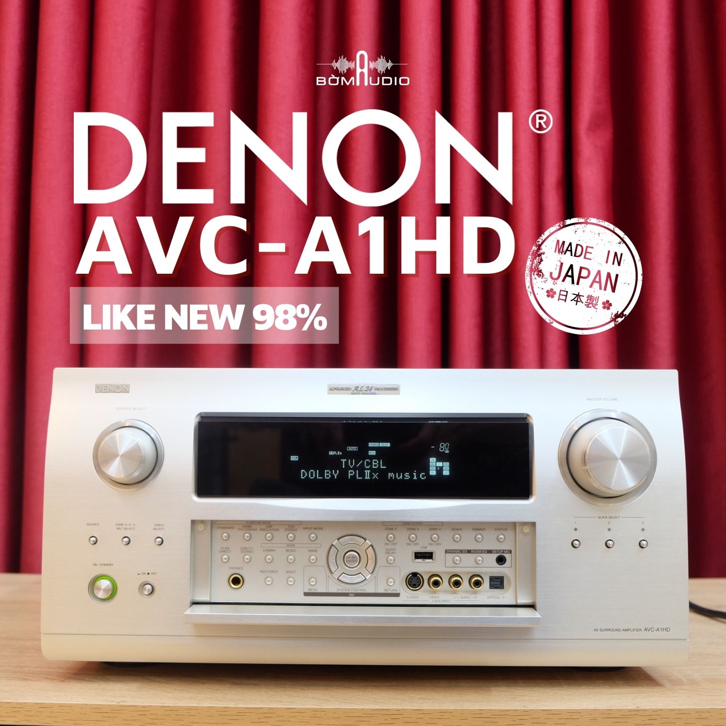 [FLAGSHIP- LIKENEW 99%] Amply Đa Kênh DENON AVC-A1HD_thumbnail_0