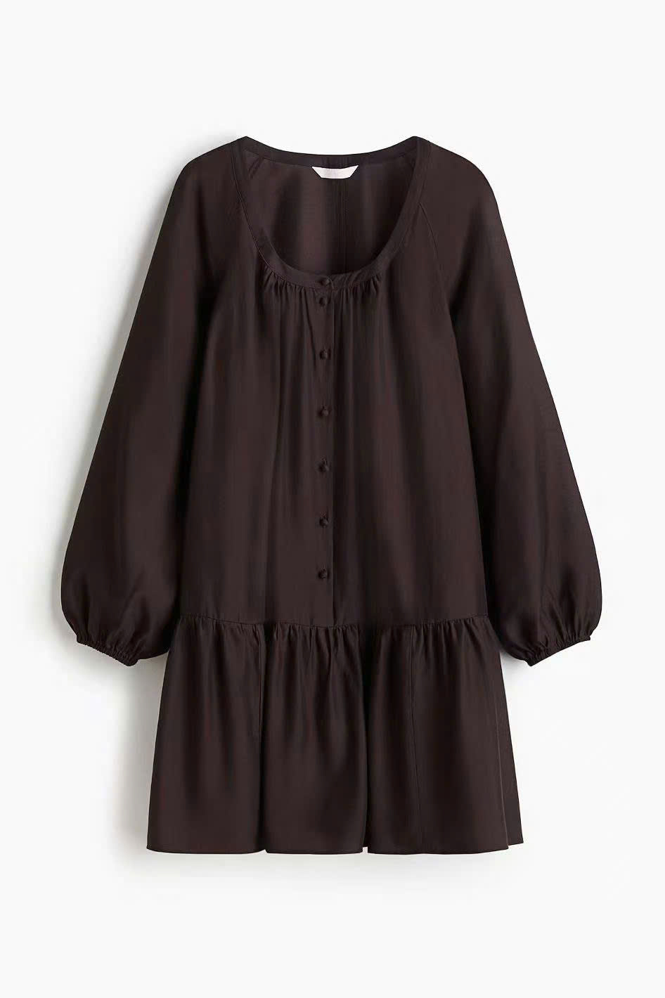 E687 ĐẦM SUÔNG NÂU CỔ U H&M_thumbnail_3