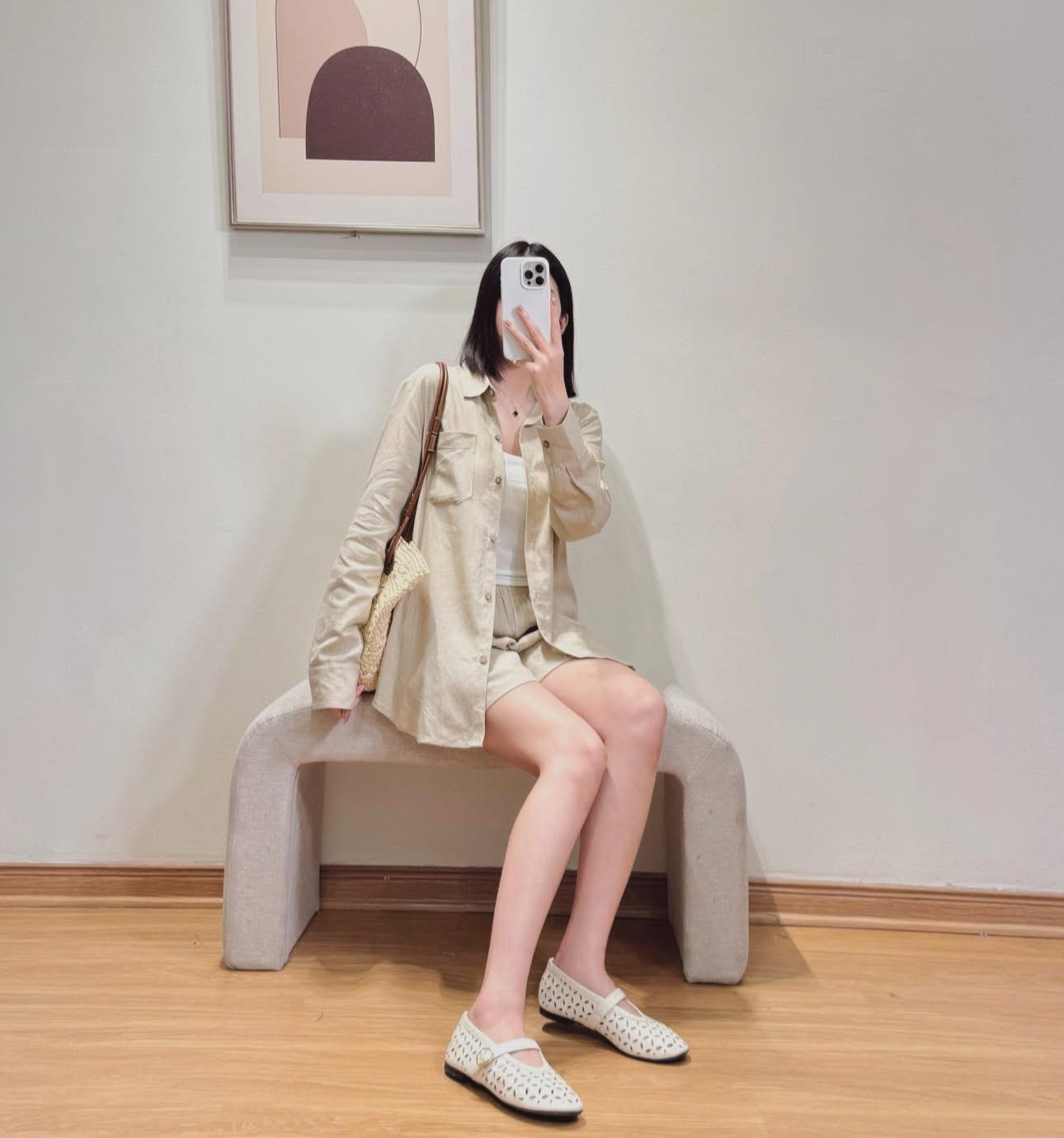 E432 SET BE LINEN SƠ MI DÀI TAY + SHORT ONLYH_thumbnail_3