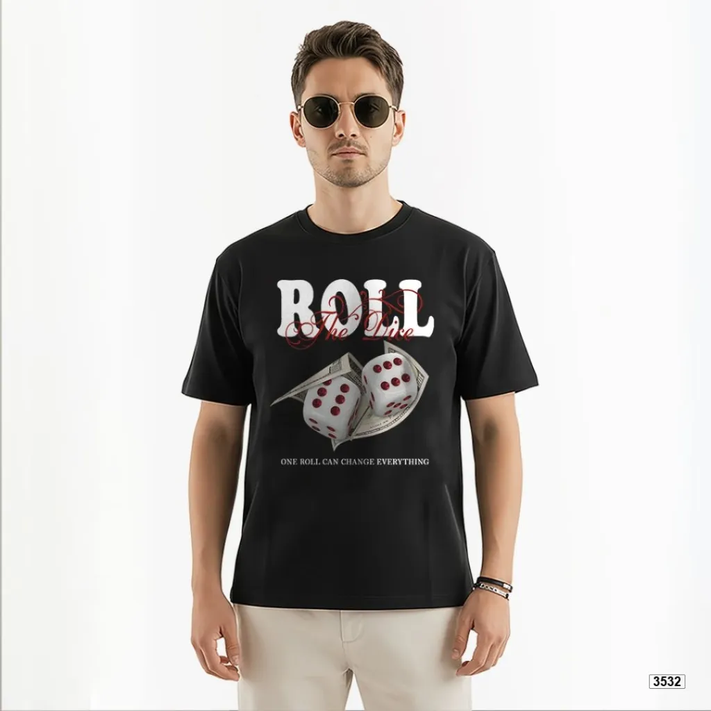 Áo thun nam oversize Roll the dive TeePrint 3532_thumbnail_1