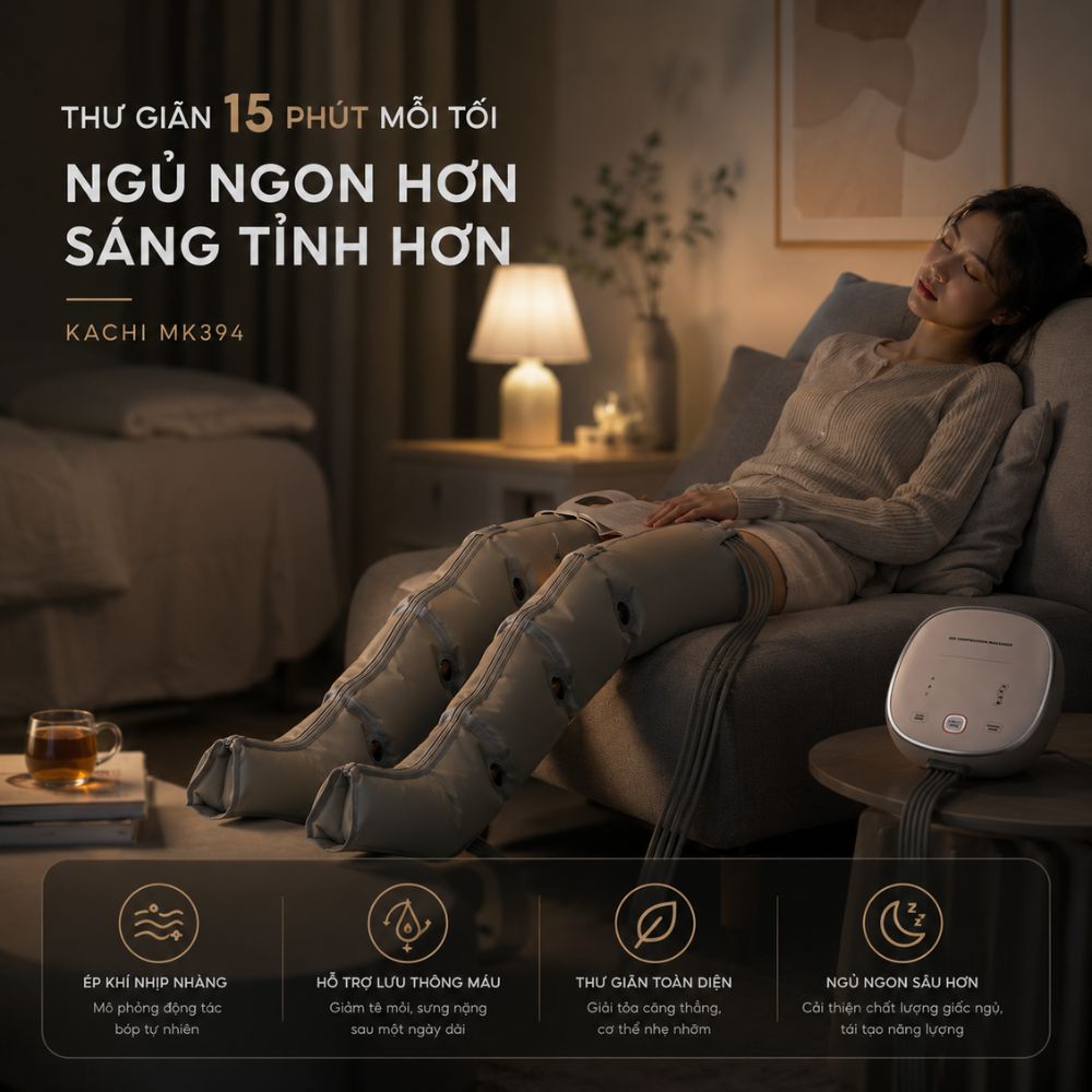 Máy nén ép trị liệu suy giãn tĩnh mạch chân Kachi MK394_thumbnail_9
